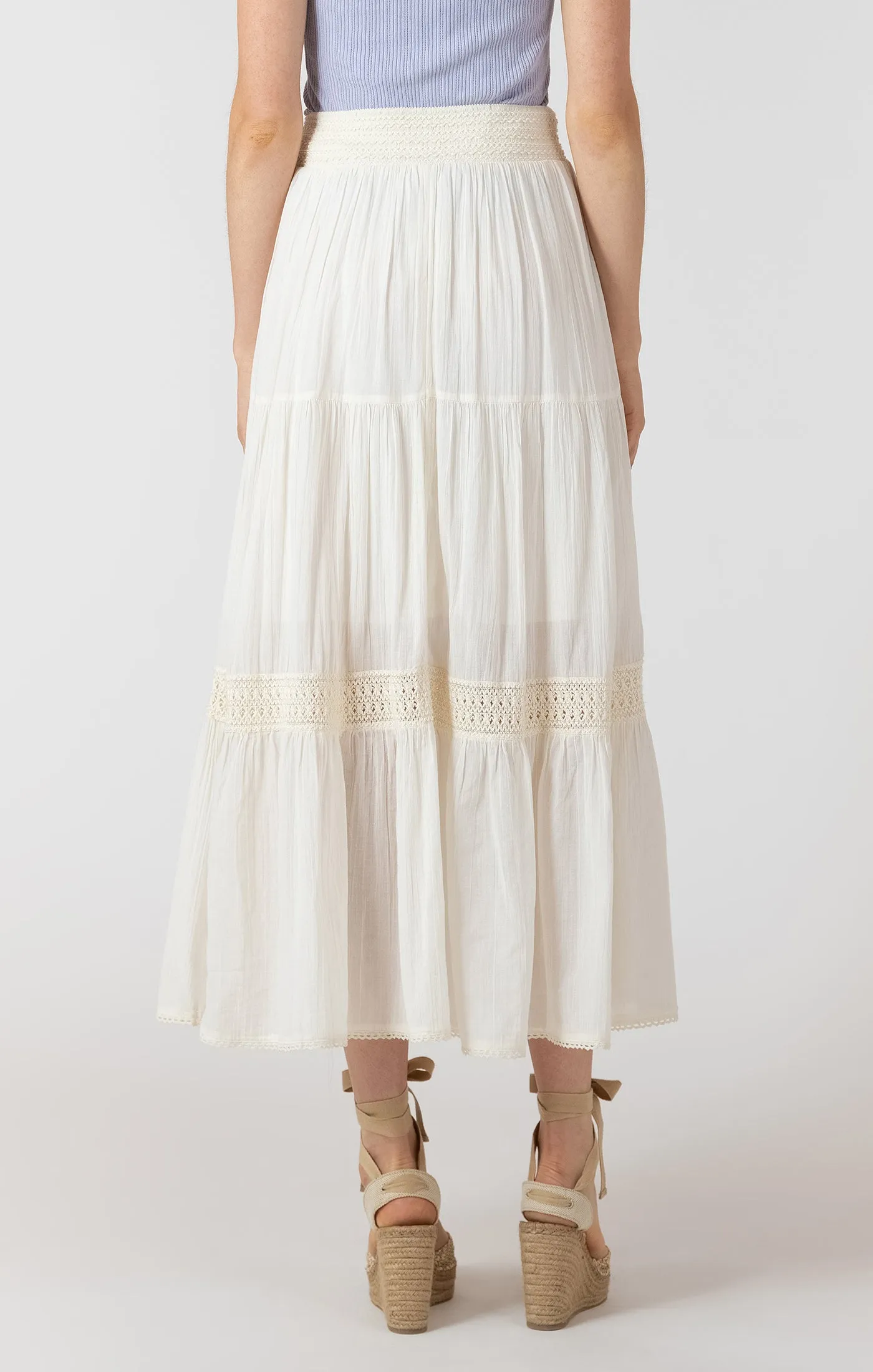 Ecru Maxi Skirt-Dex sold by Uforia Muse product image thumbnail 3