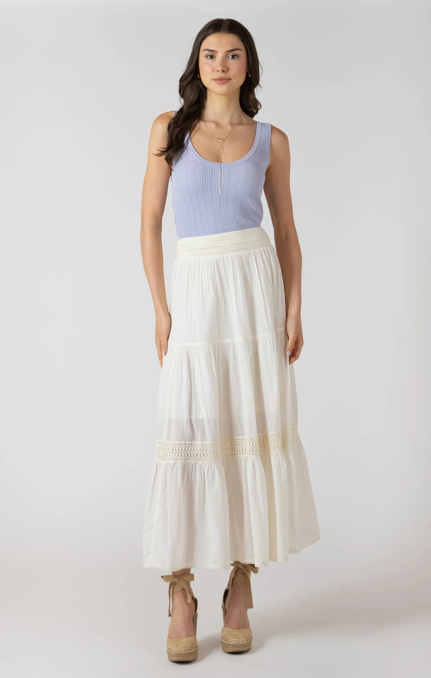 Ecru Maxi Skirt-Dex sold by Uforia Muse product image thumbnail 2