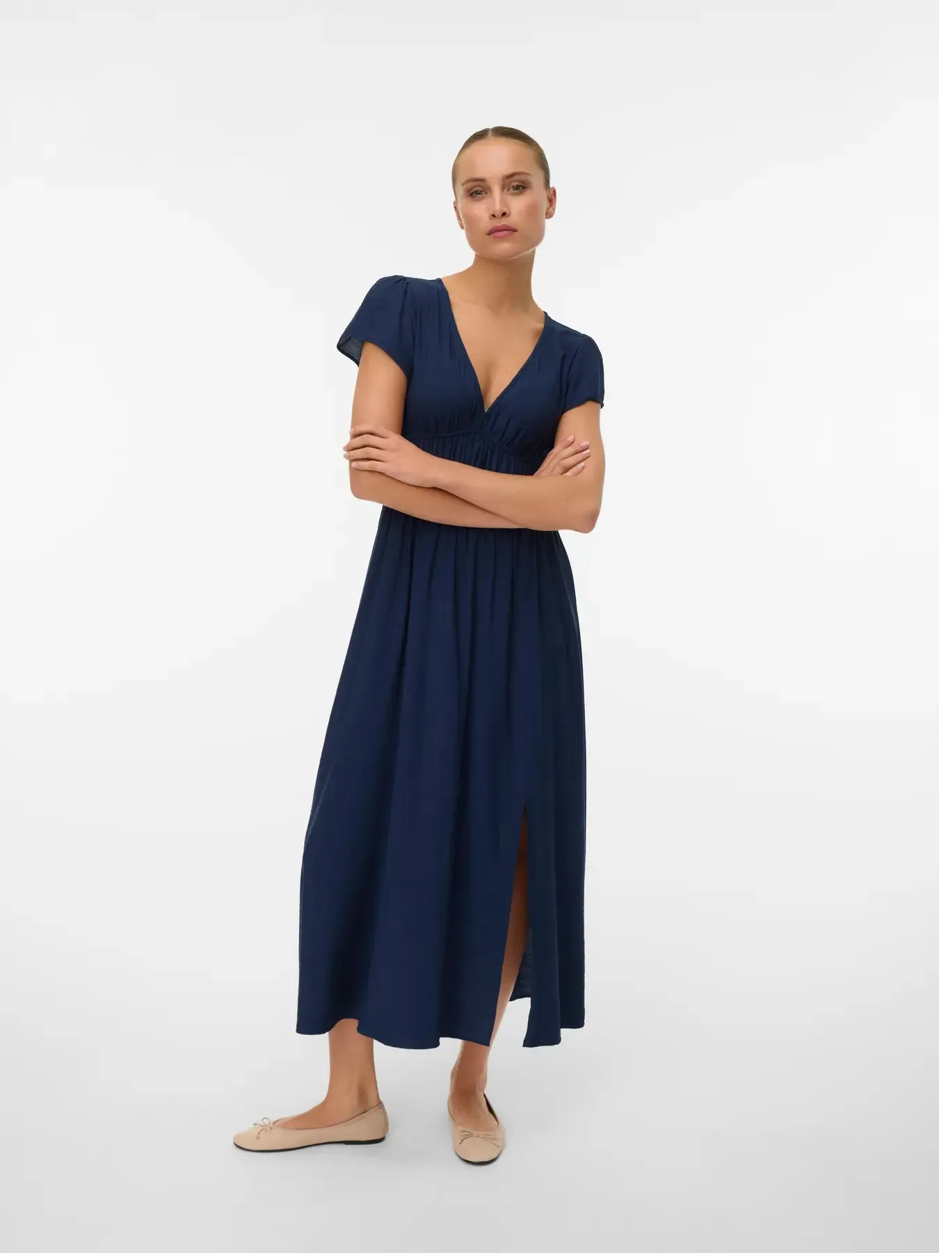 Nellie Dress-Navy-Vero Moda sold by Uforia Muse product image thumbnail 4