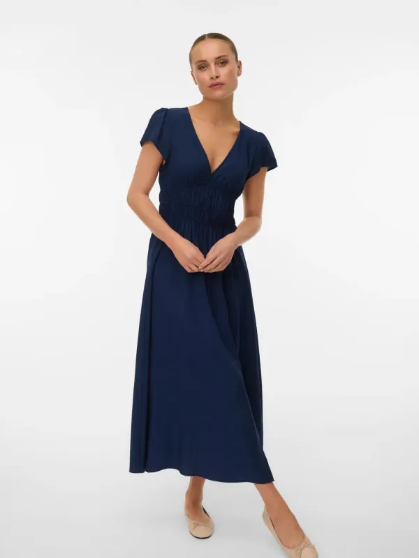 Nellie Dress-Navy-Vero Moda made by Vero Moda