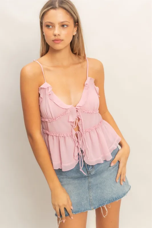 Deliah Ruffled Cami-2 Colours! made by HYFVE
