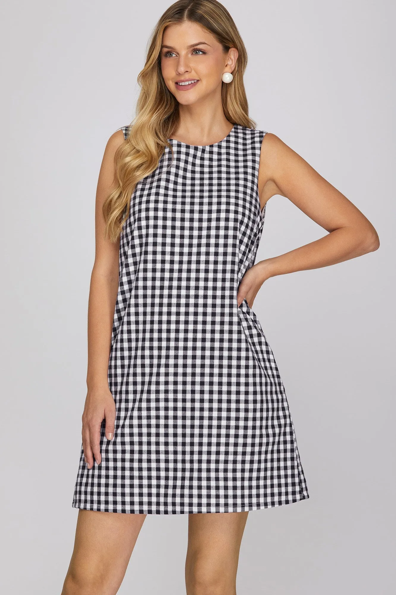 Zane Gingham Dress sold by Uforia Muse