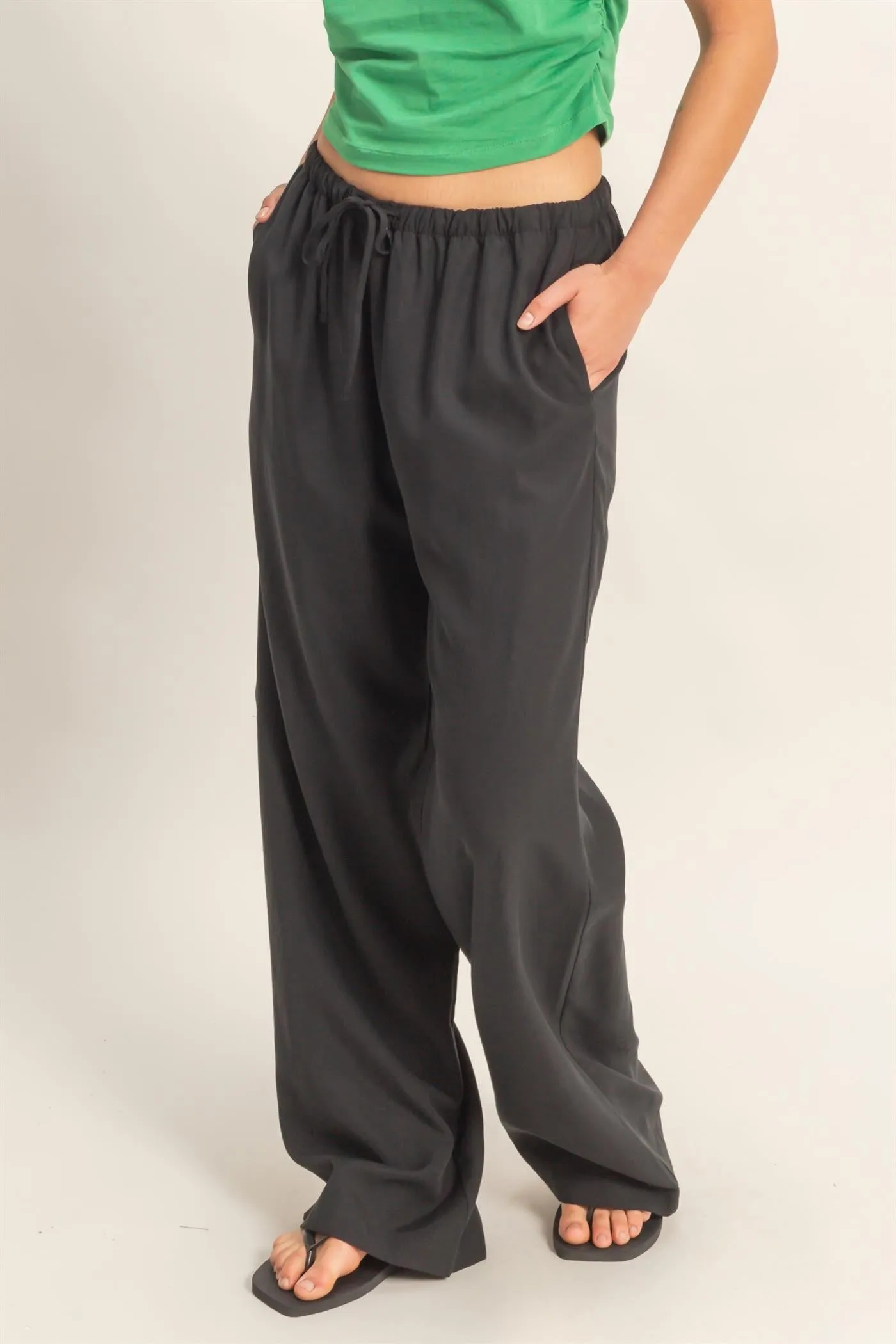 Drawstring Black Pant sold by Uforia Muse