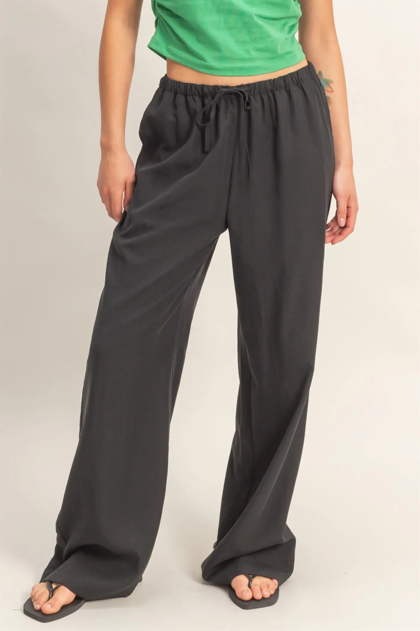 Drawstring Black Pant sold by Uforia Muse product image thumbnail 3