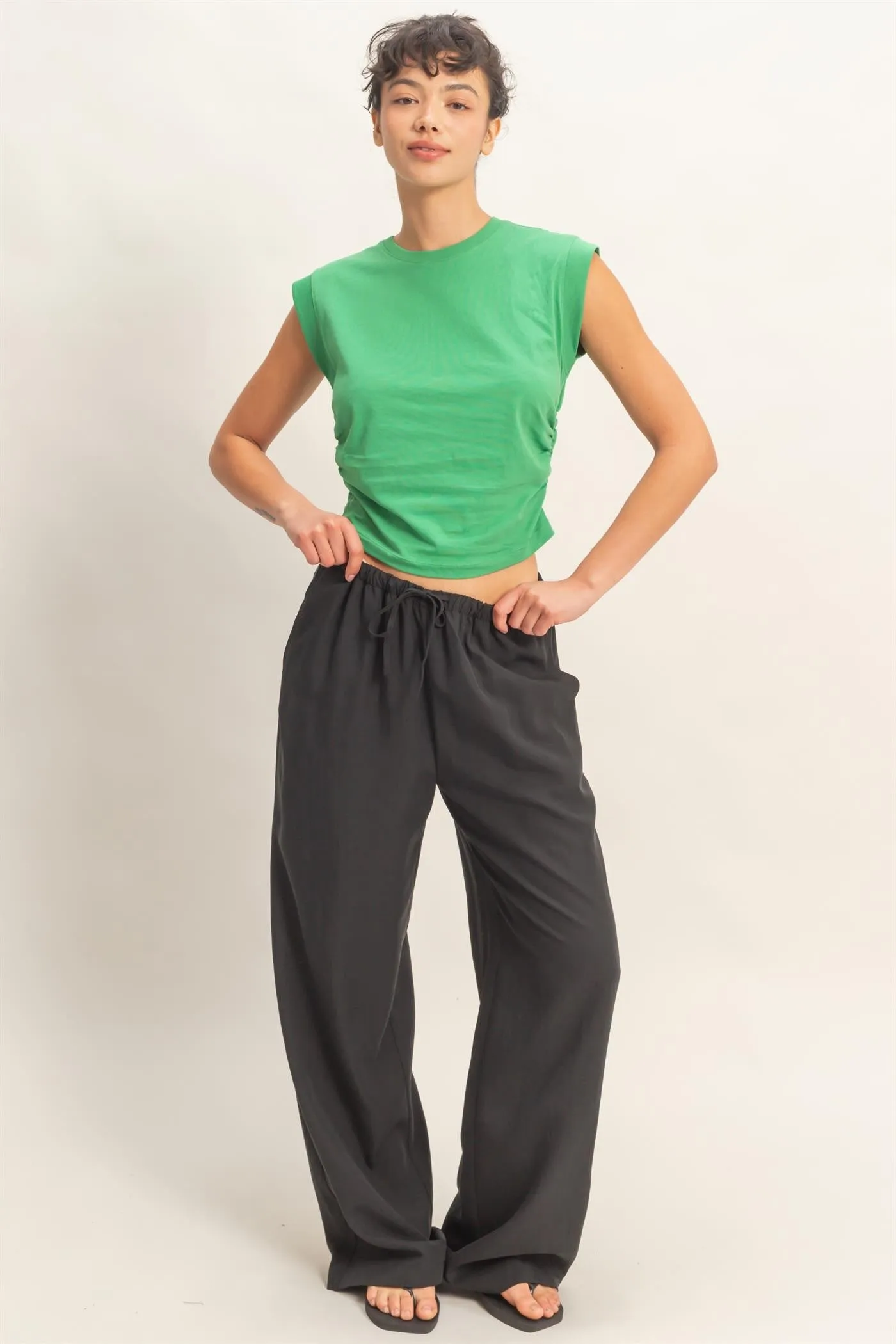 Drawstring Black Pant sold by Uforia Muse product image thumbnail 2