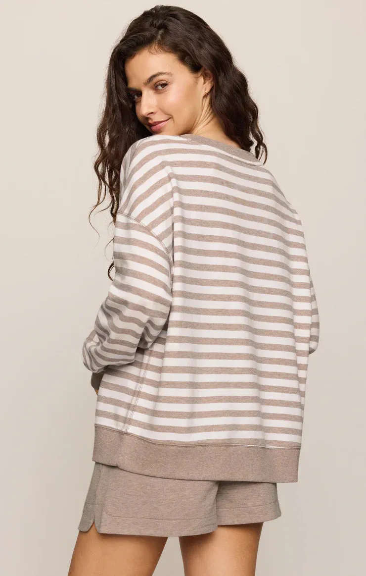 Everyday Striped Crew Sweatshirt- Z Supply sold by Uforia Muse product image thumbnail 2
