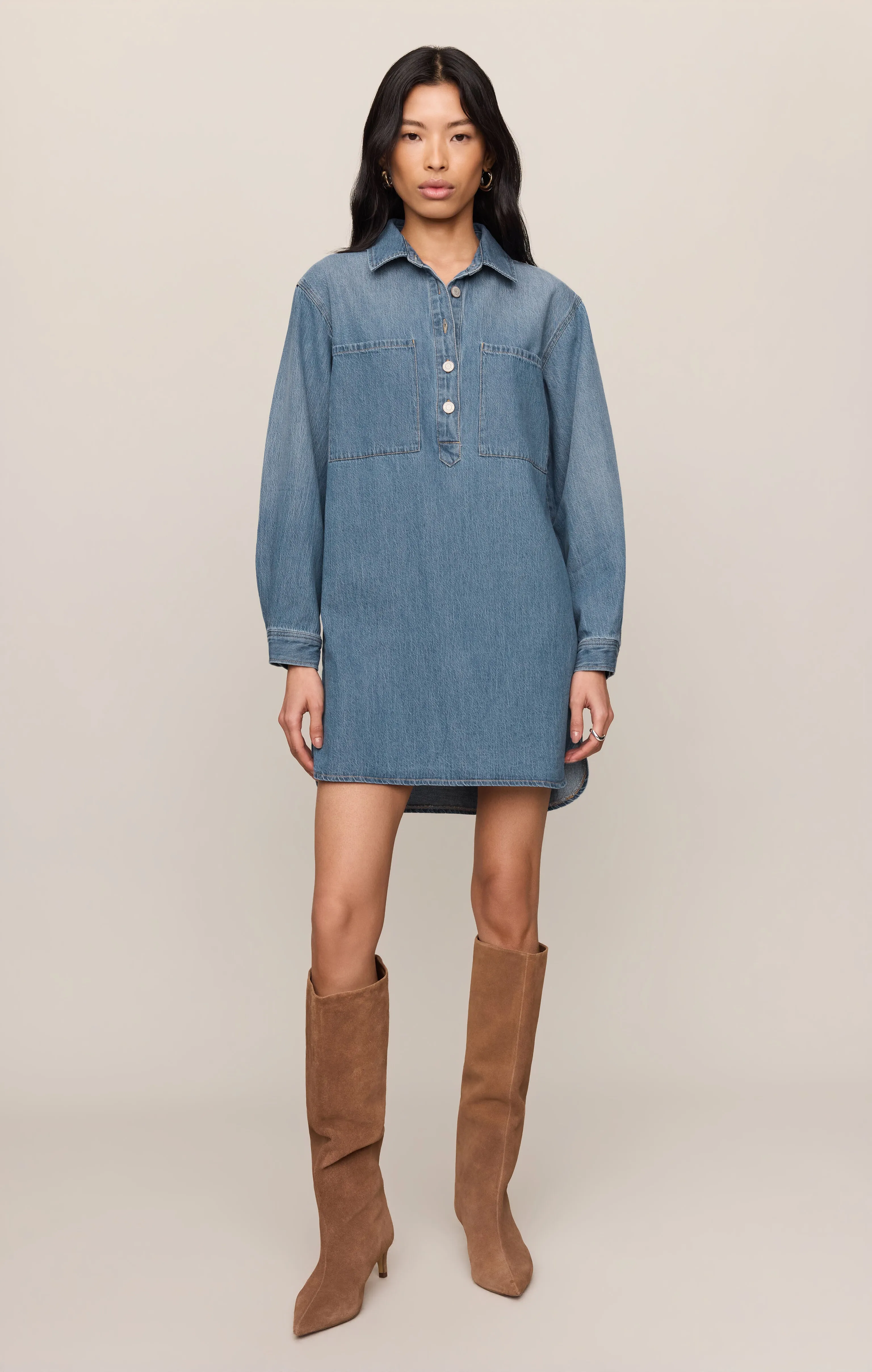 Lucie Denim Dress- Z Supply sold by Uforia Muse product image thumbnail 3