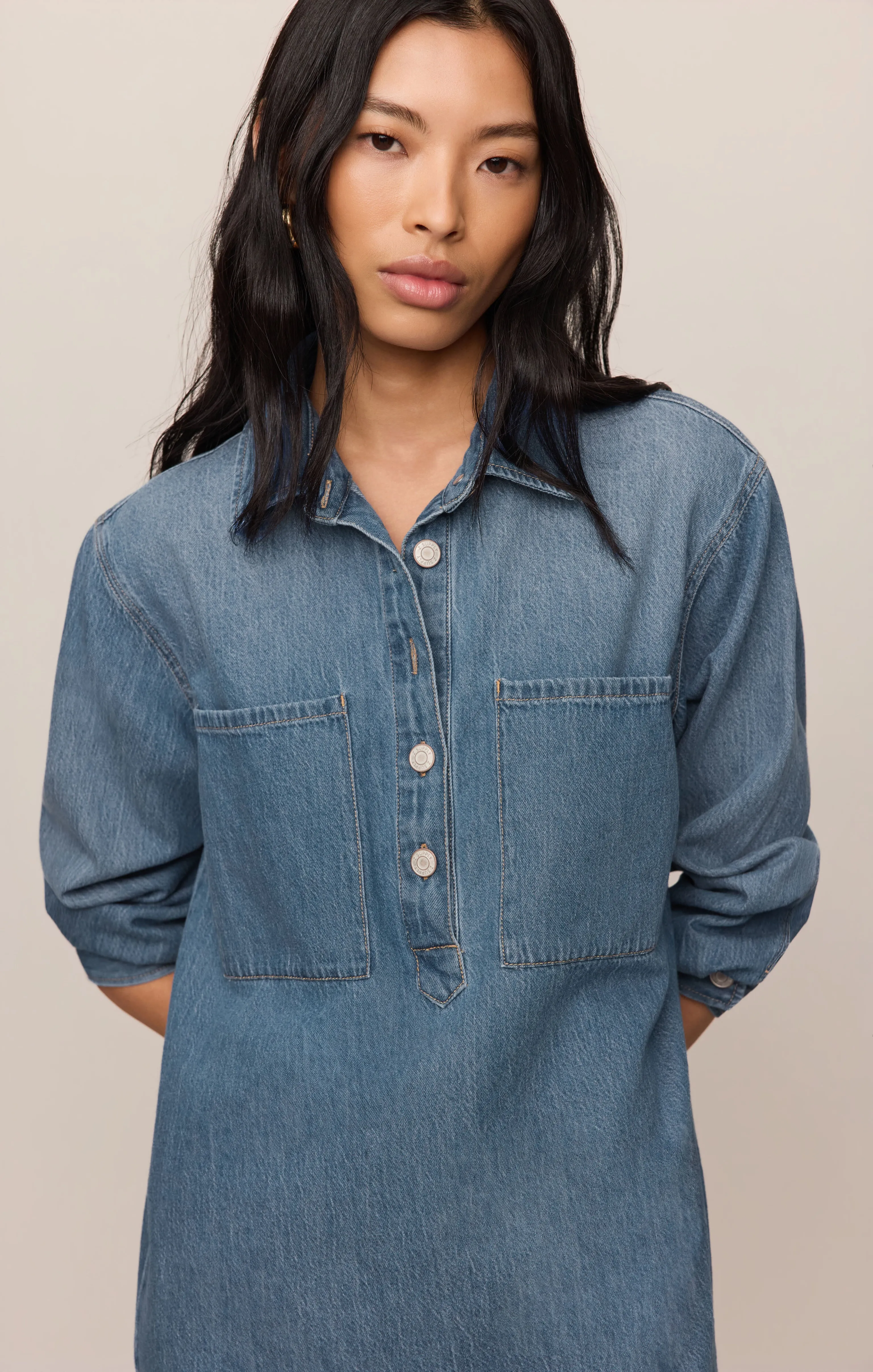 Lucie Denim Dress- Z Supply sold by Uforia Muse product image thumbnail 4