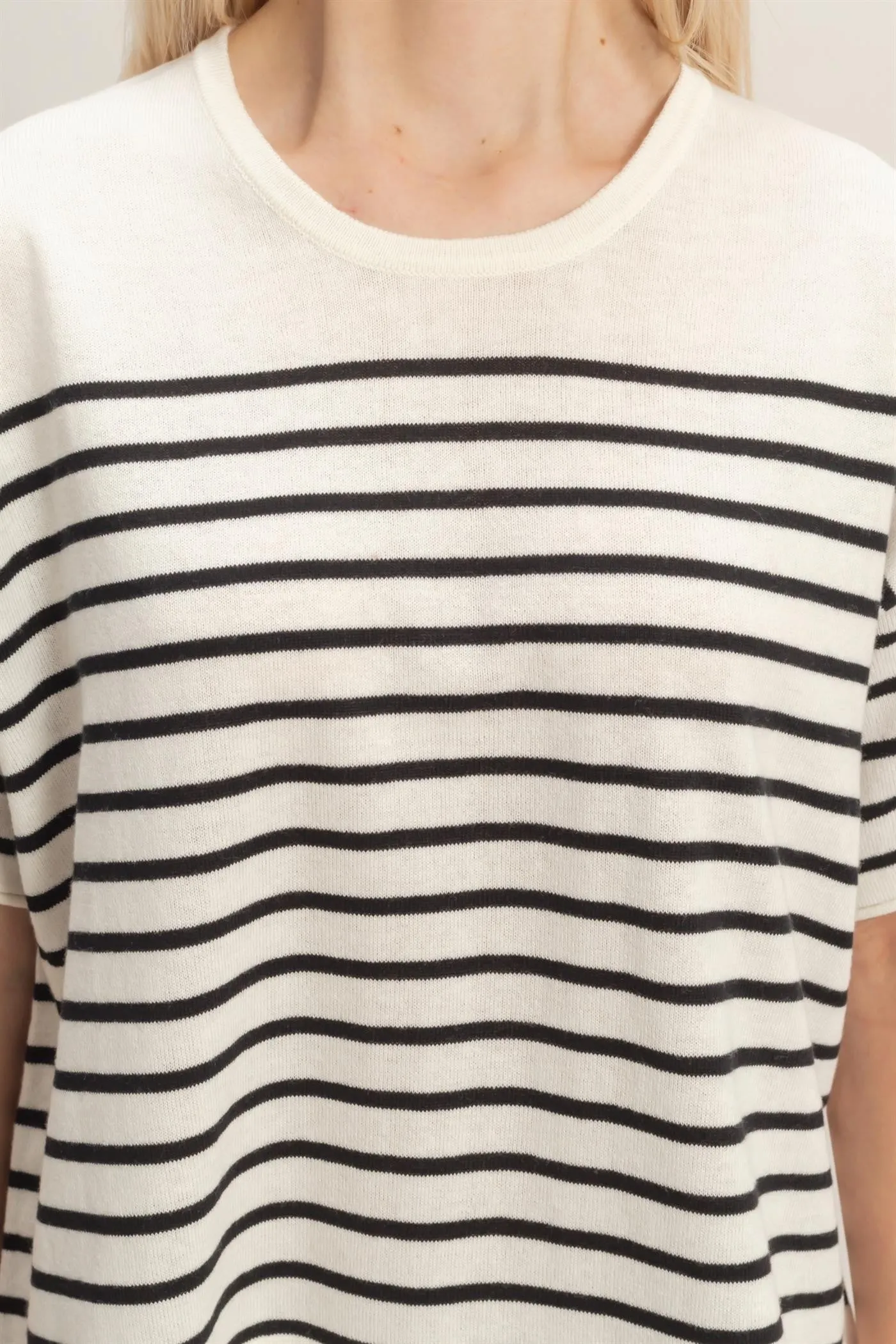 Riley Stripe Top- Blk Stripe sold by Uforia Muse product image thumbnail 5