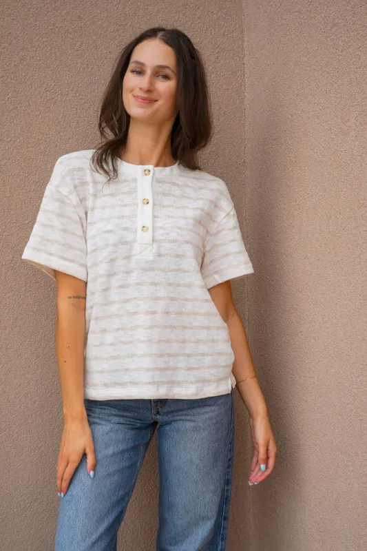 Tate Striped Top made by HYFVE
