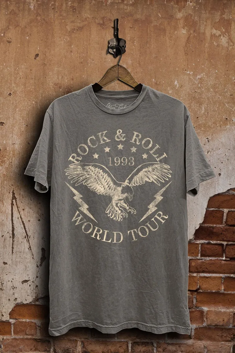 Rock & Roll Graphic Tee sold by Uforia Muse