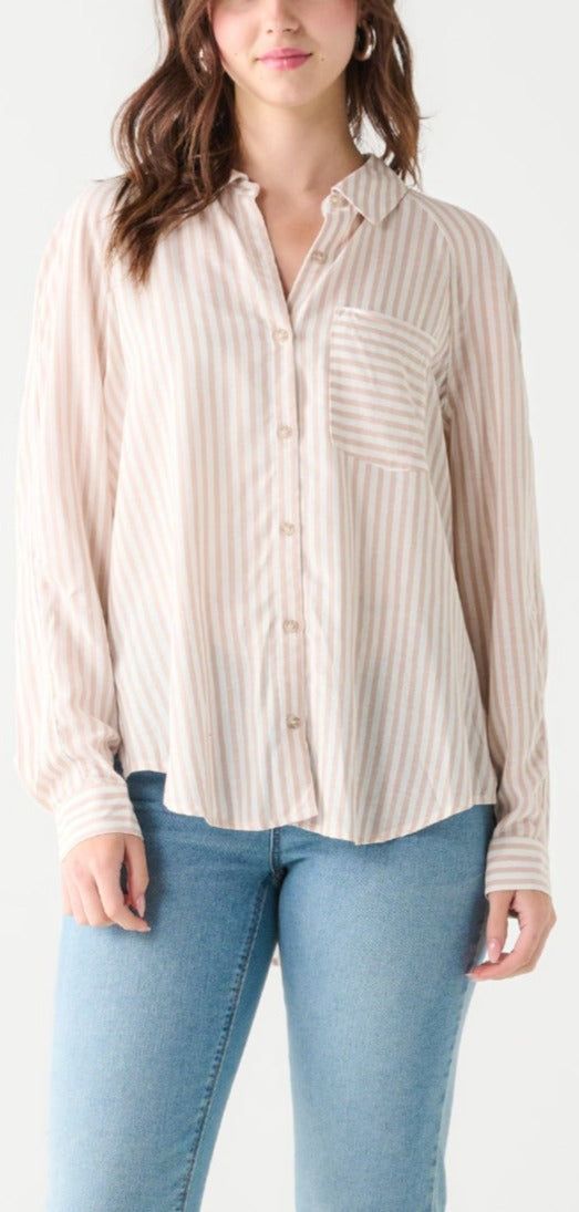 Raglan Collared Shirt- Black Tape by Dex sold by Uforia Muse product image thumbnail 2