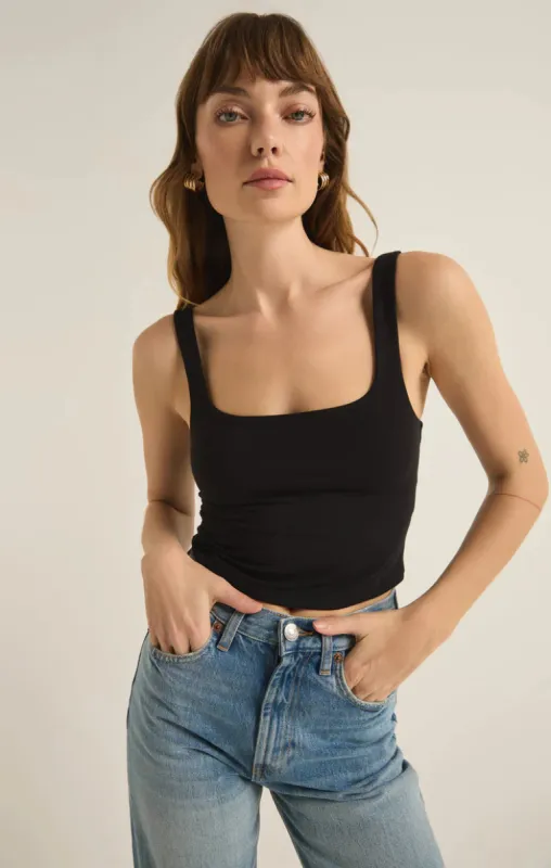Myra Top- Blk- Z Supply sold by Uforia Muse