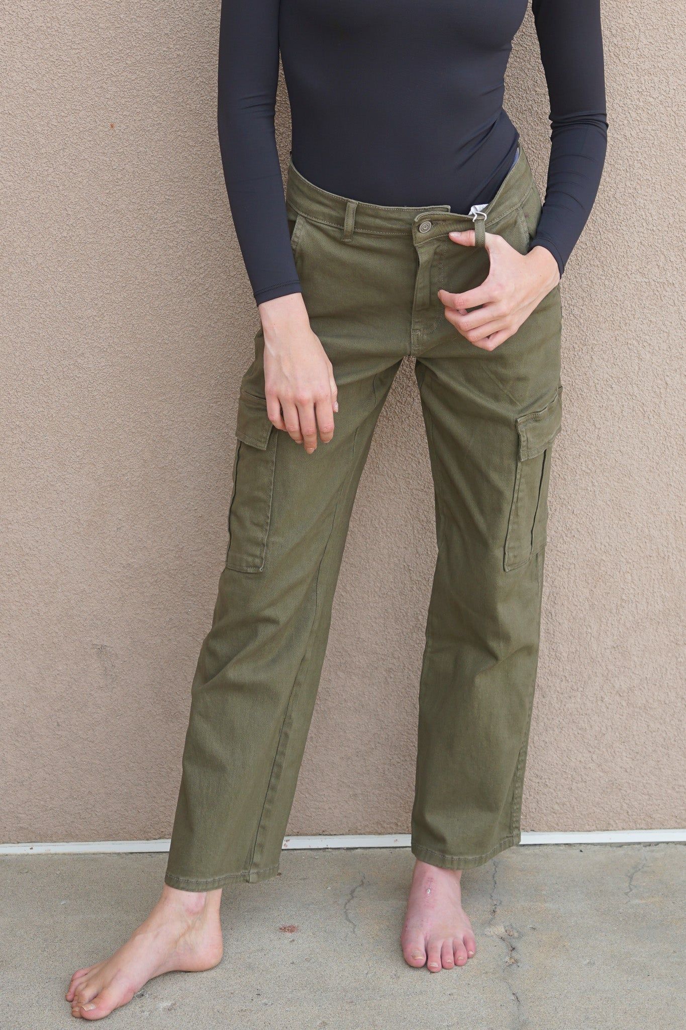 Straight Leg Cargo Pant- Dex sold by Uforia Muse