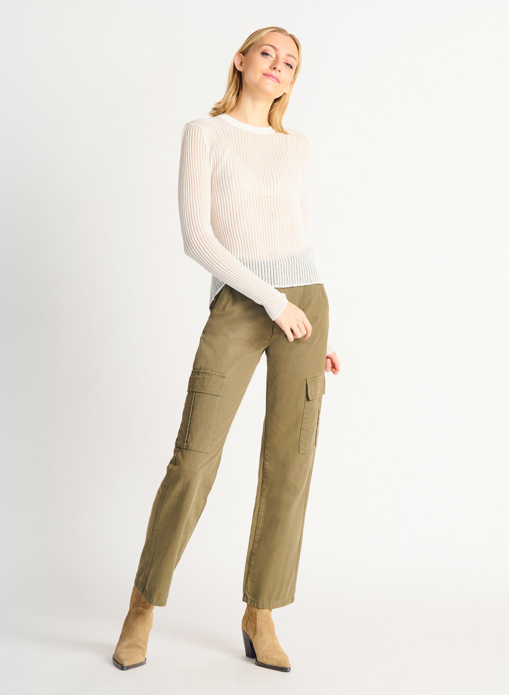 Straight Leg Cargo Pant- Dex sold by Uforia Muse product image thumbnail 3