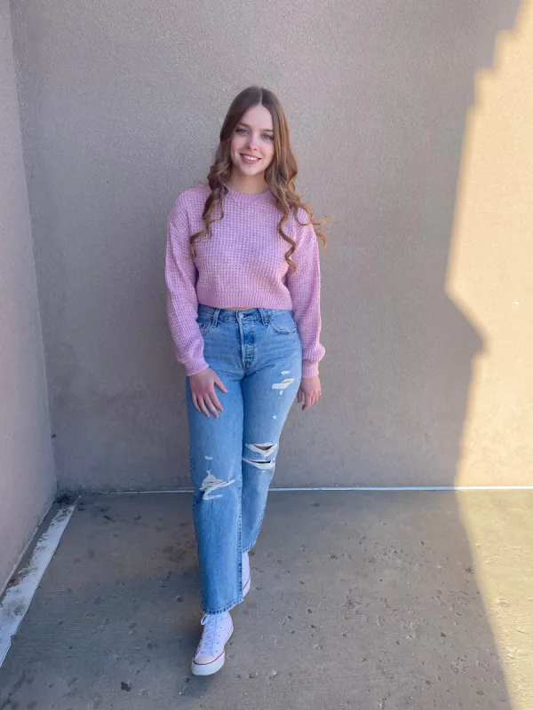 Mikani Cropped Knit- 3 Colours! sold by Uforia Muse