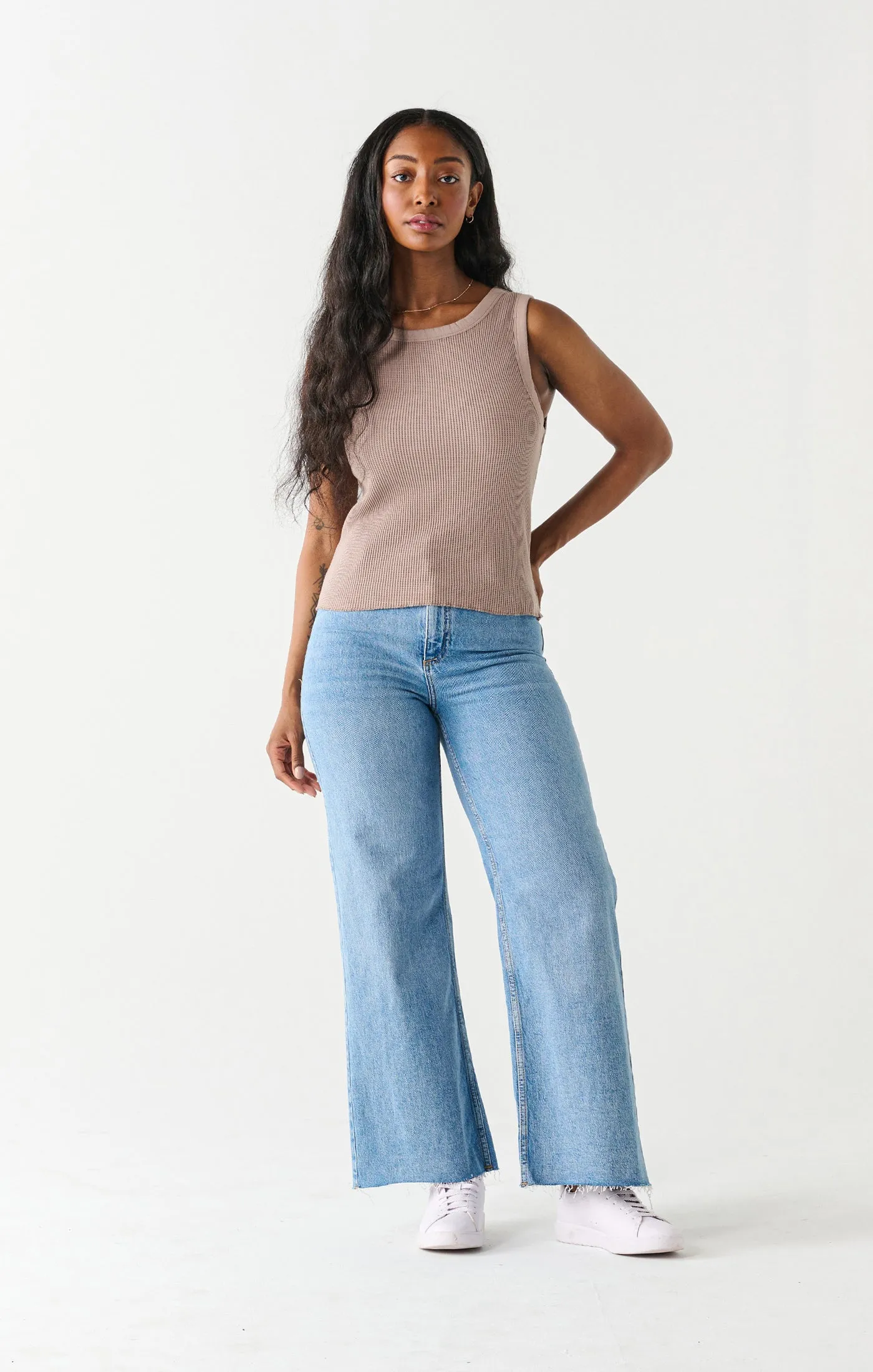 Waffle Knit Tank Top - Dex sold by Uforia Muse product image thumbnail 5