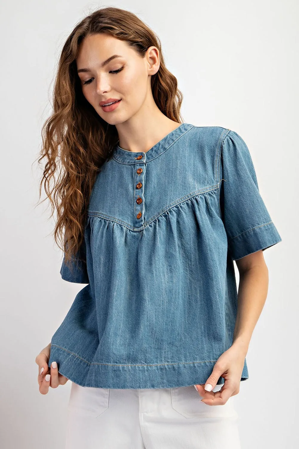 Belah Denim Top sold by Uforia Muse product image thumbnail 5