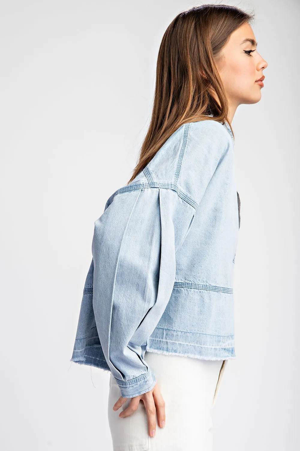 Madeline Denim Shirt sold by Uforia Muse product image thumbnail 3
