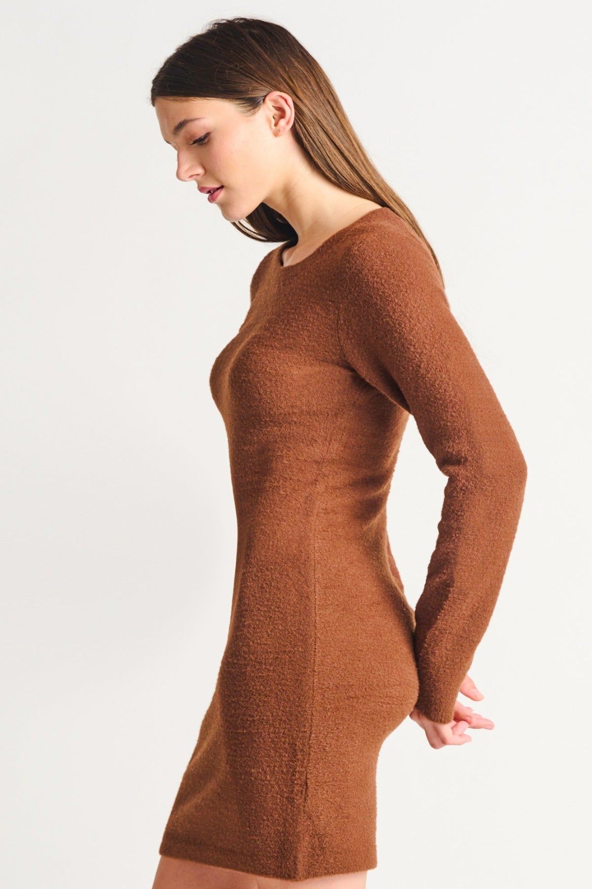 Sierra Soft Sweater Dress- Dex sold by Uforia Muse product image thumbnail 2
