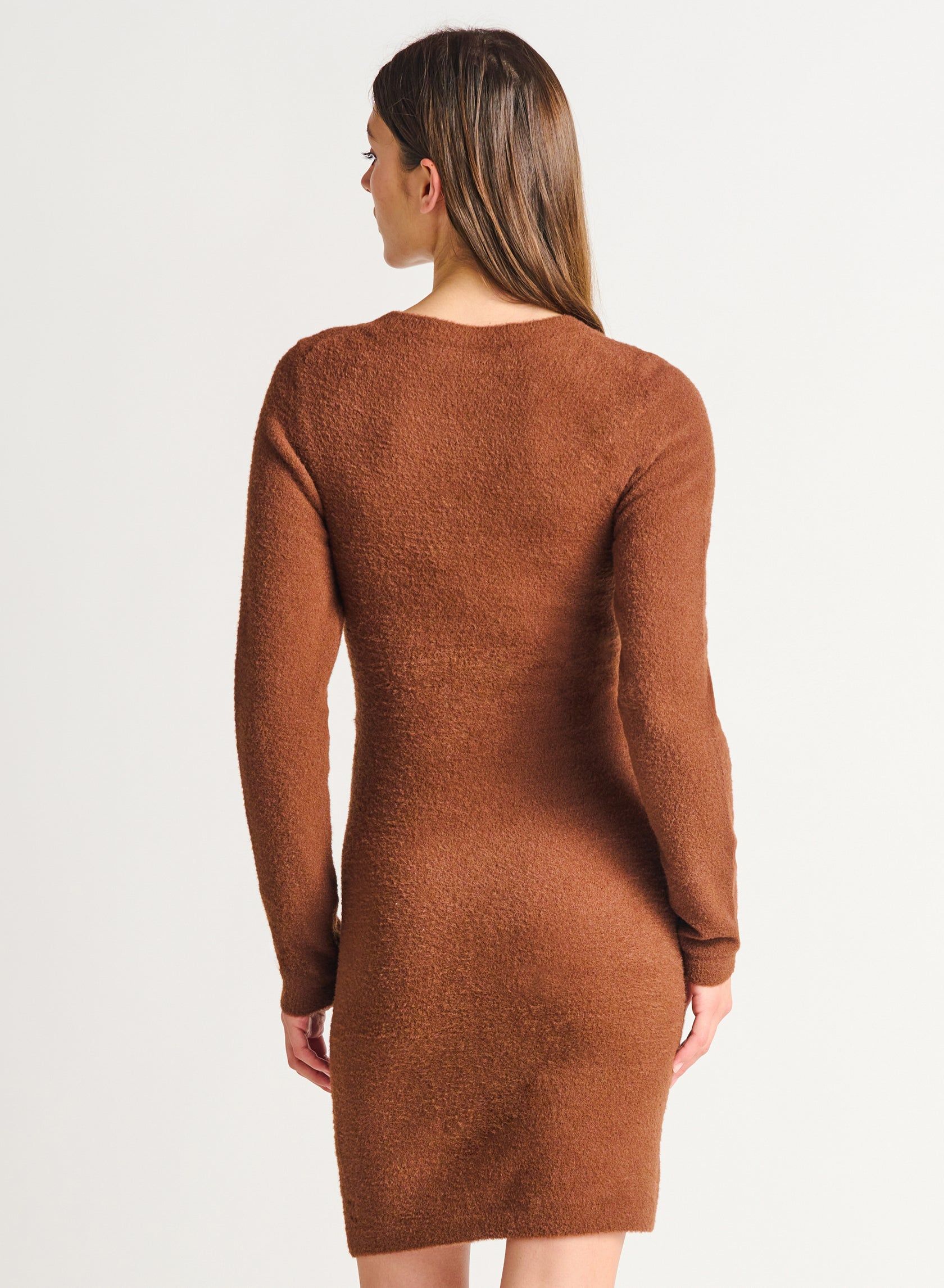 Sierra Soft Sweater Dress- Dex sold by Uforia Muse product image thumbnail 3