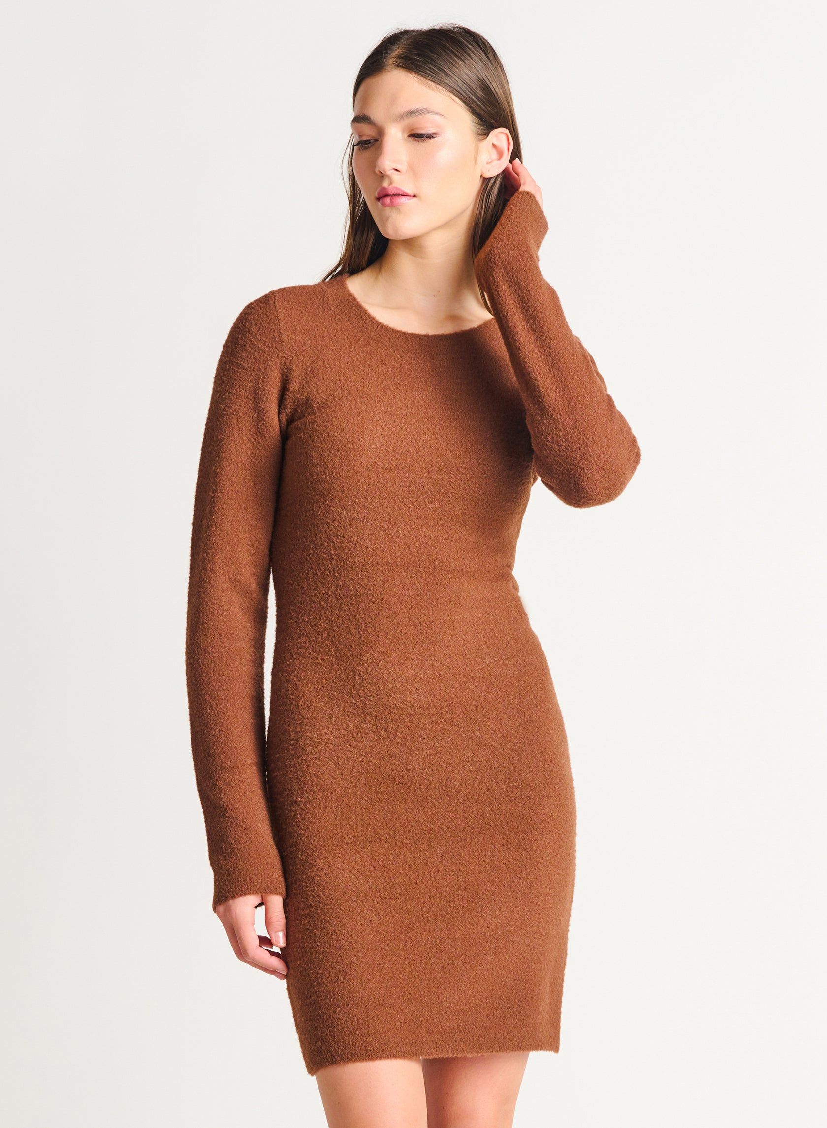 Sierra Soft Sweater Dress- Dex sold by Uforia Muse product image thumbnail 4