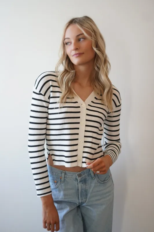 Decla Striped Cardi- Dex sold by Uforia Muse