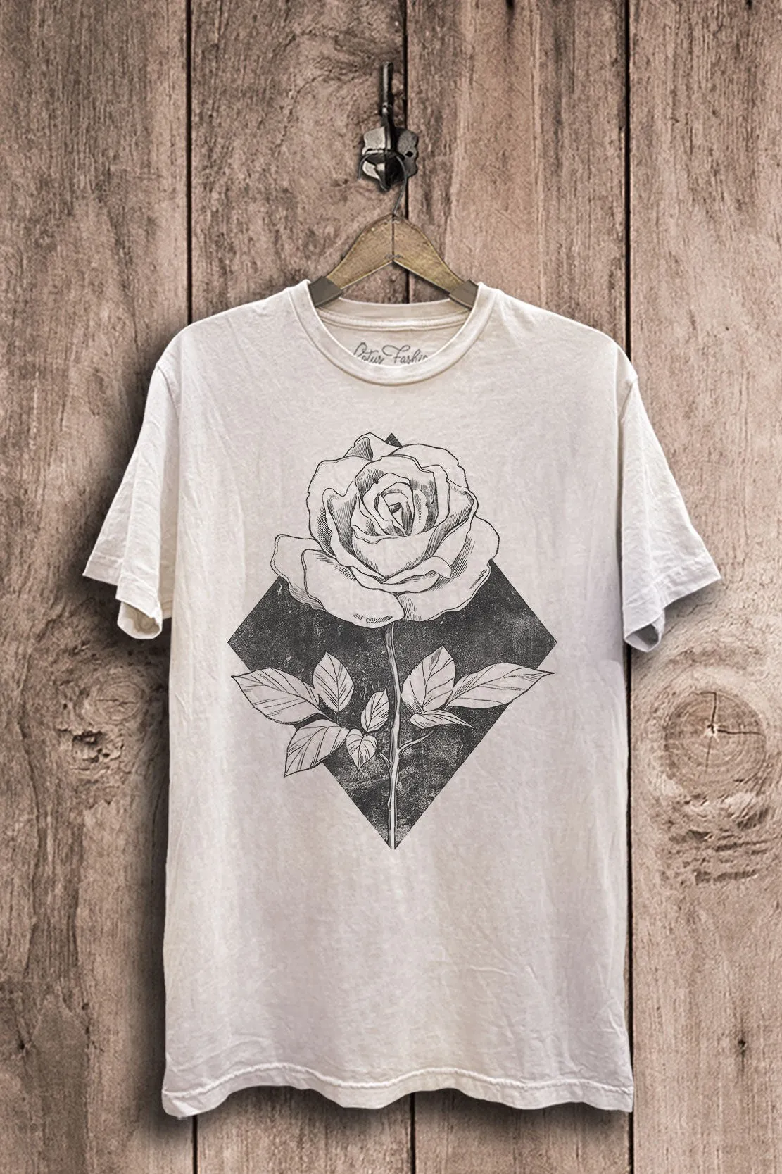Vintage Rose Graphic Tee sold by Uforia Muse
