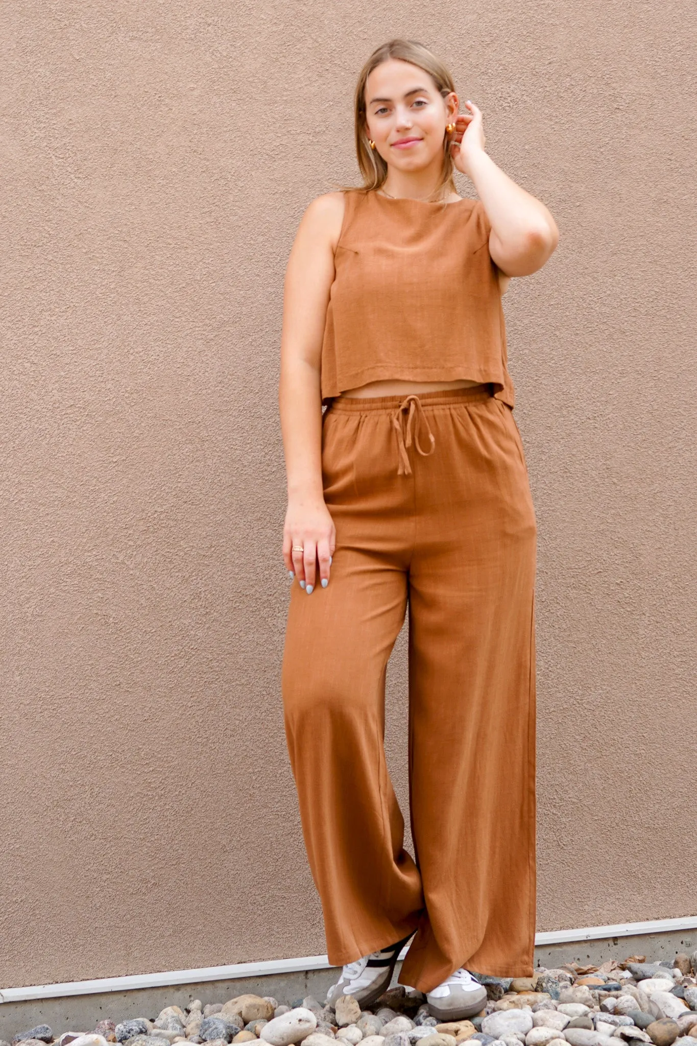 Sugarloaf Linen Pant- Sadie & Sage sold by Uforia Muse