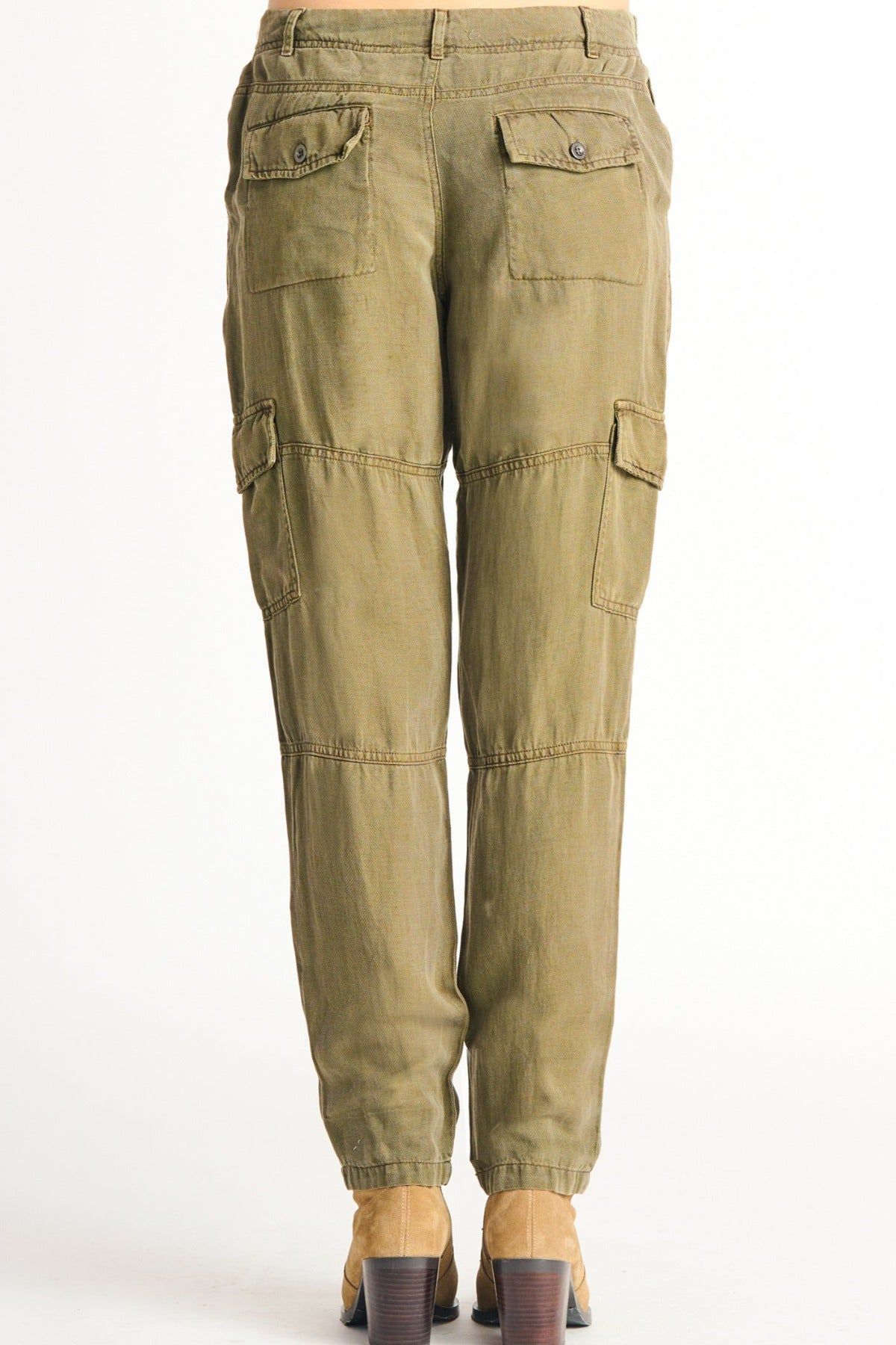 Tencel Straight Cargo Pant-Dex sold by Uforia Muse product image thumbnail 2