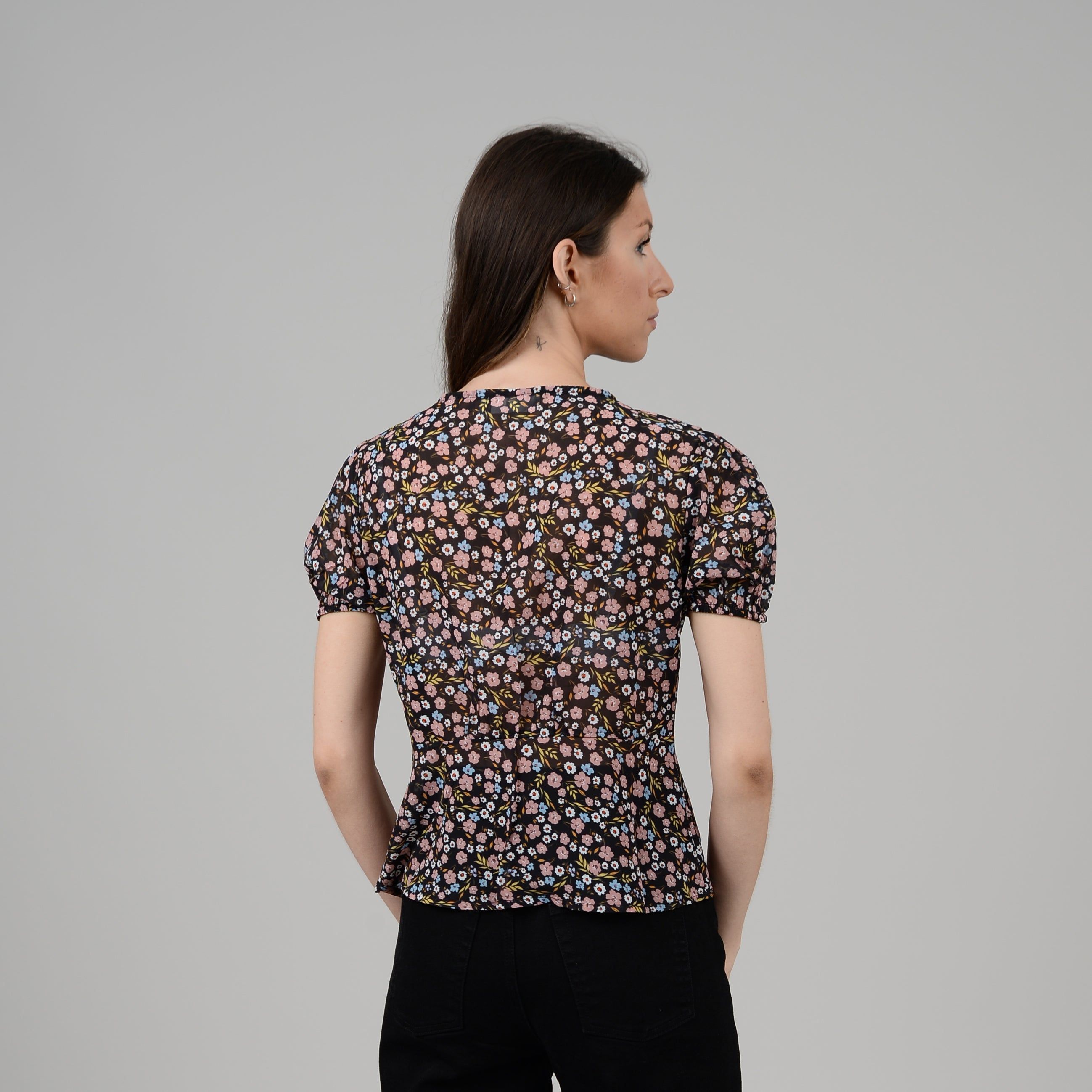 Rina Flower Print Top-Rd Style sold by Uforia Muse product image thumbnail 3