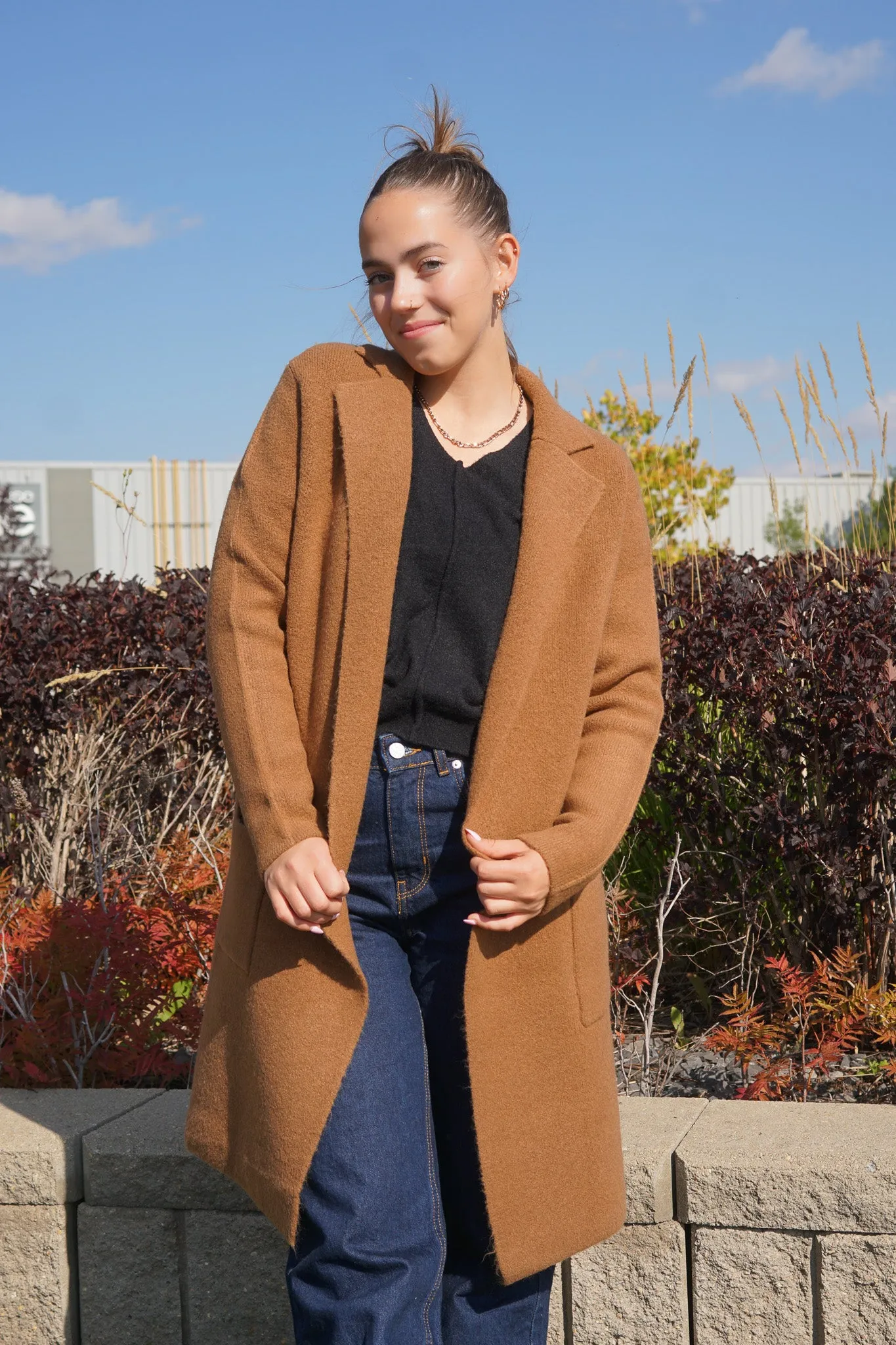 Michelle Notch Collar Coatigan- Rd Style sold by Uforia Muse product image thumbnail 2