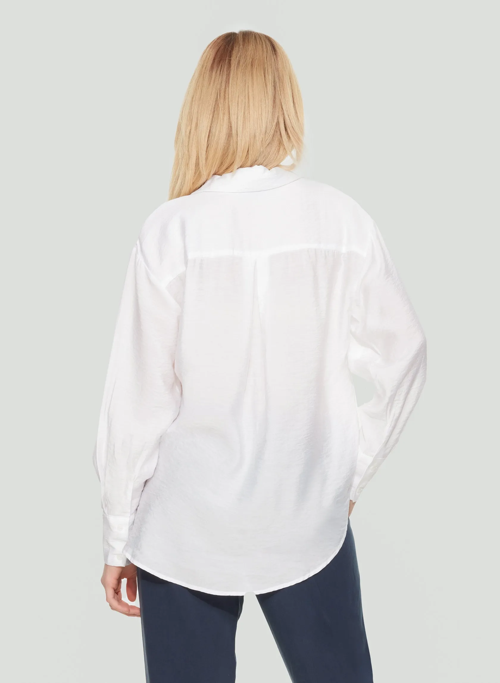 Classic White Shirt- Black Tape sold by Uforia Muse product image thumbnail 2
