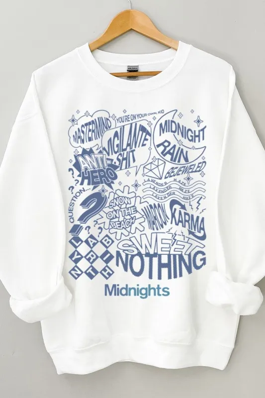Midnights Sweatshirt sold by Uforia Muse