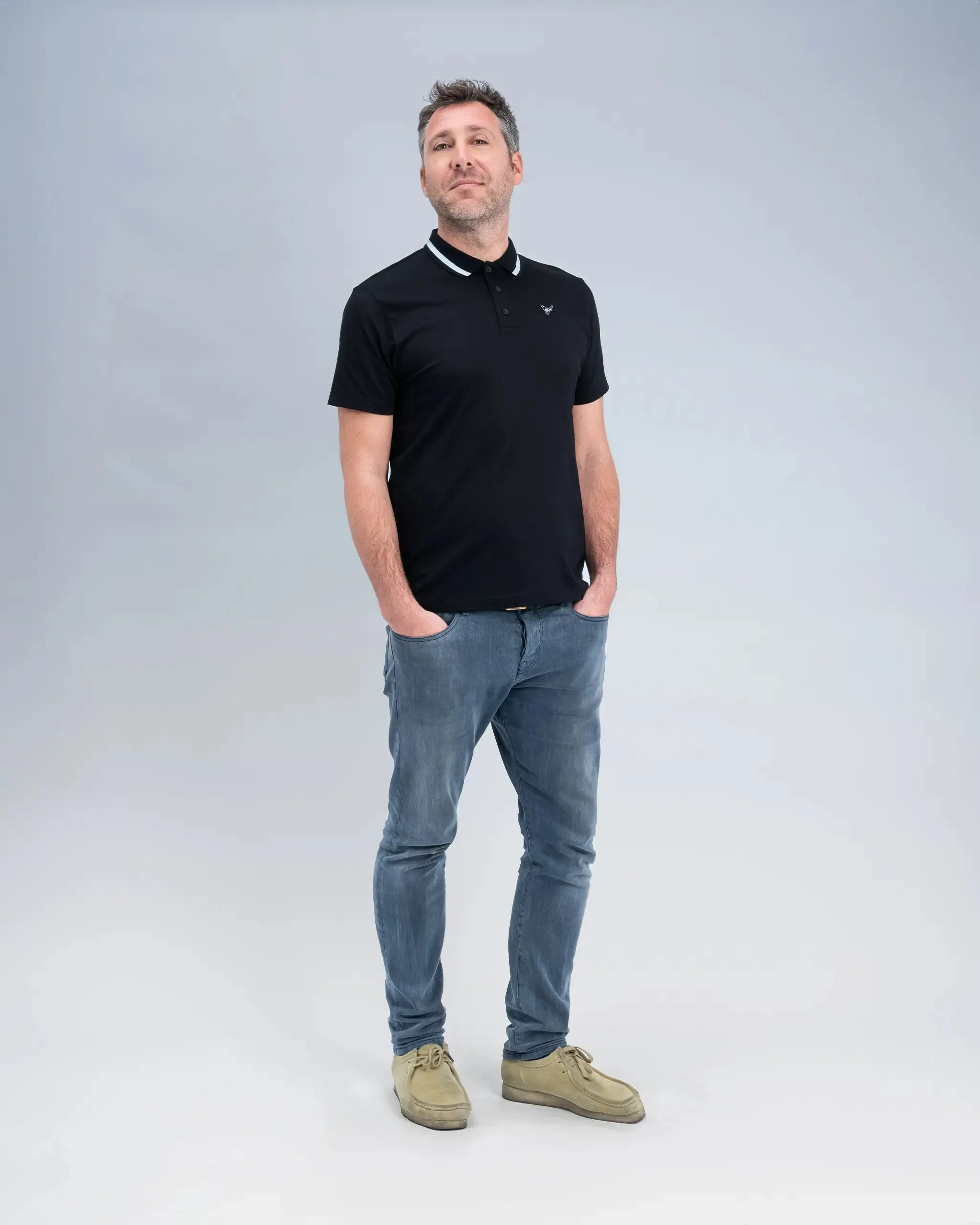 Newcastle United Black Tipped Polo Shirt sold by Newcastle United