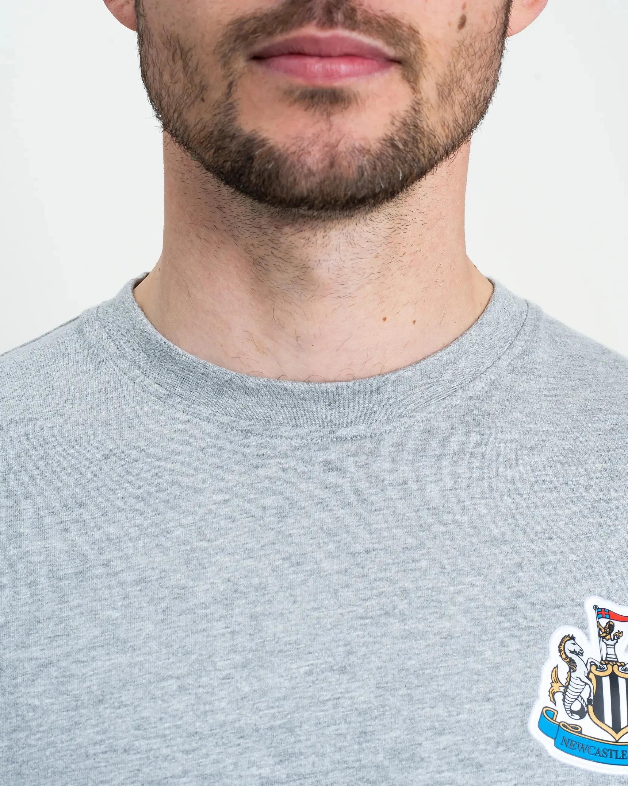 Newcastle United Men's Grey Marl Terrace Crest T-Shirt sold by Newcastle United product image thumbnail 2