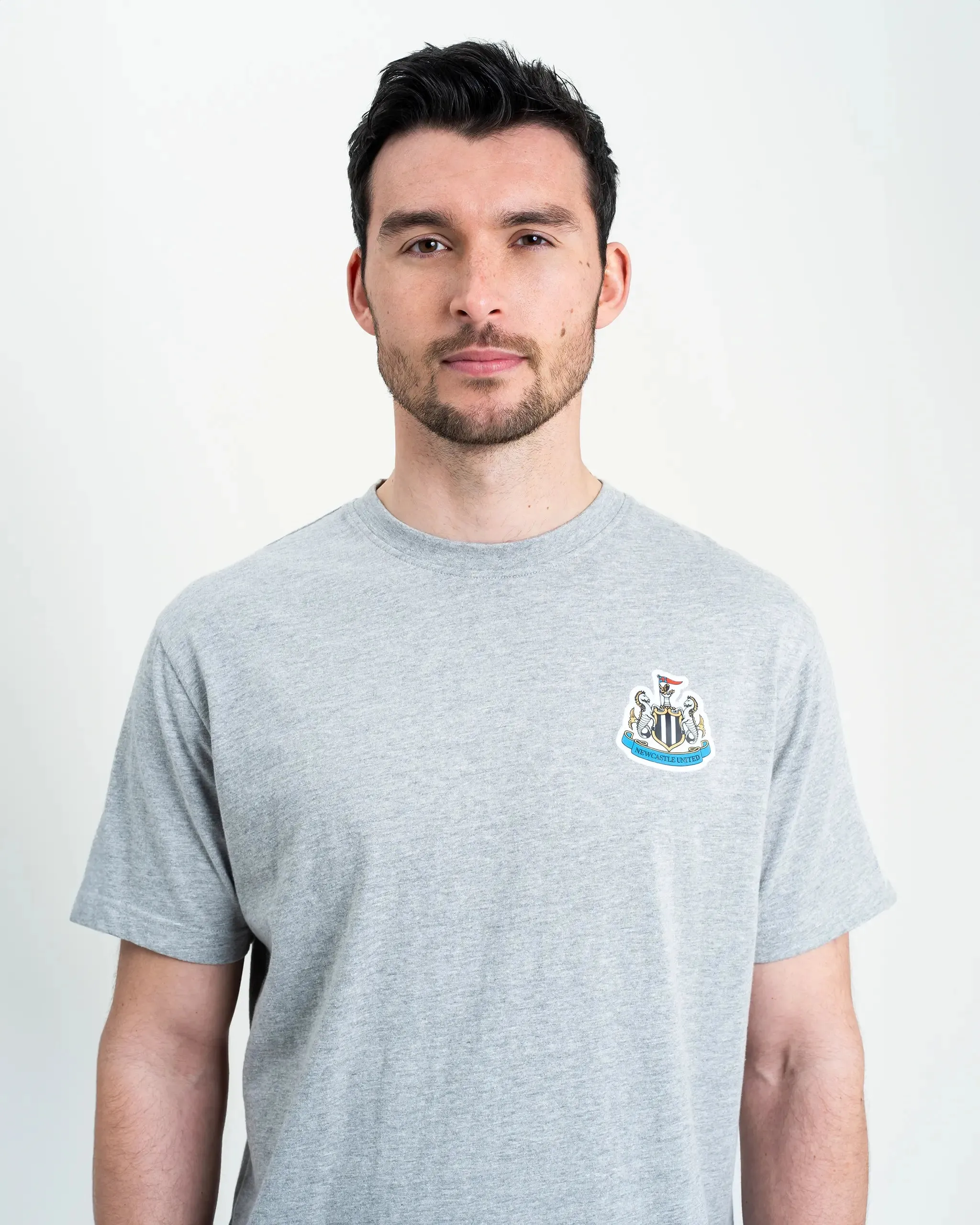 Newcastle United Men's Grey Marl Terrace Crest T-Shirt sold by Newcastle United product image thumbnail 4