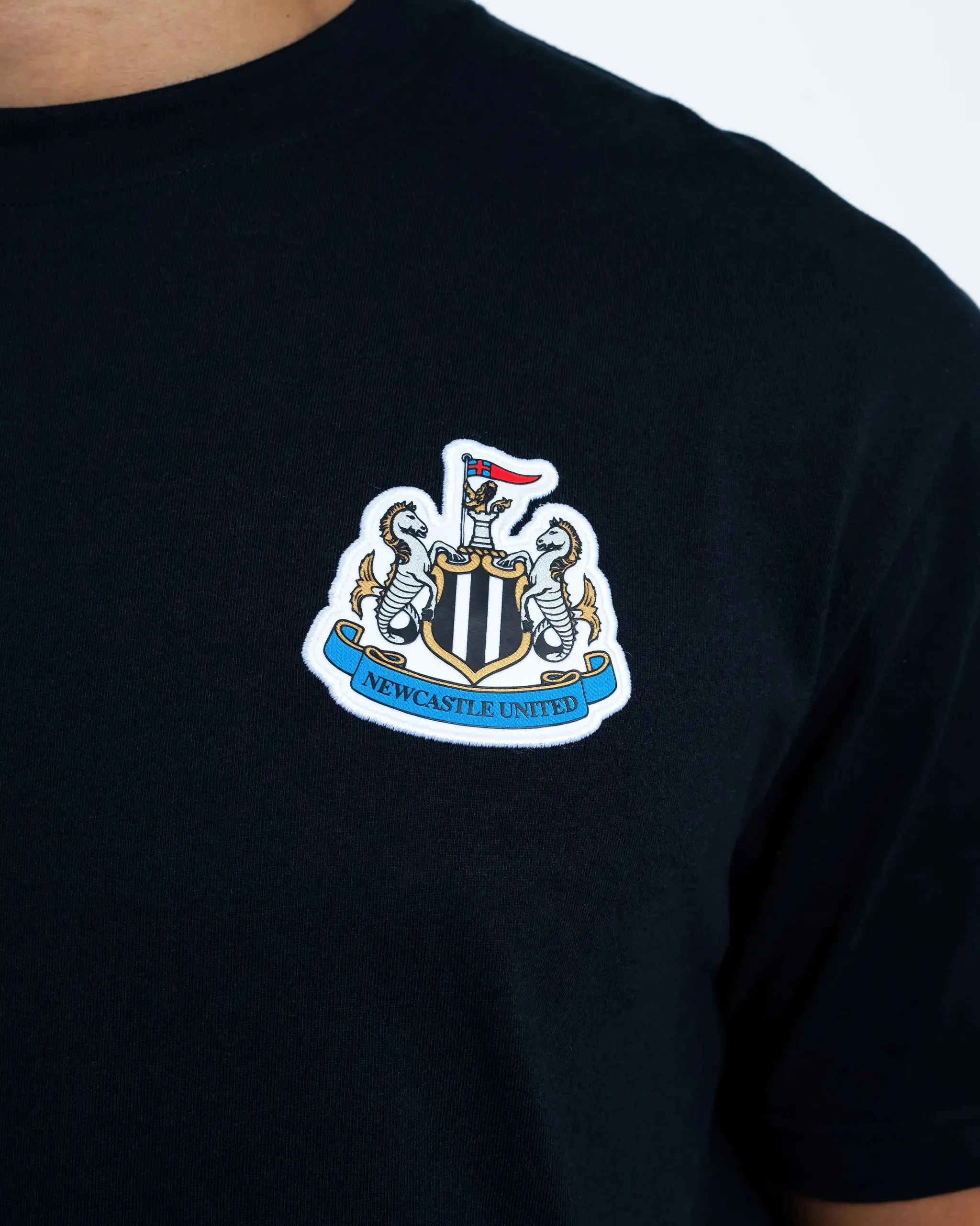 Newcastle United Men's Black Terrace Crest T-Shirt sold by Newcastle United product image thumbnail 2