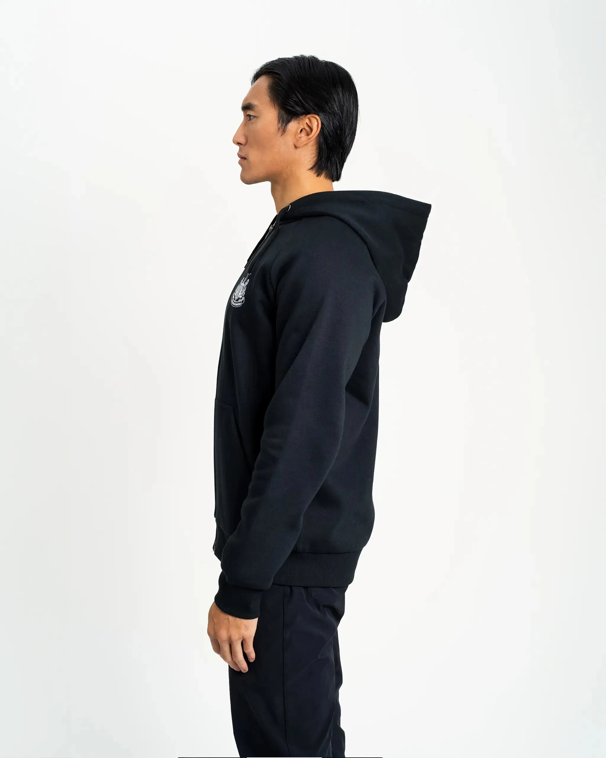 Newcastle United Men's Black Terrace Full Zip Hoodie sold by Newcastle United product image thumbnail 4
