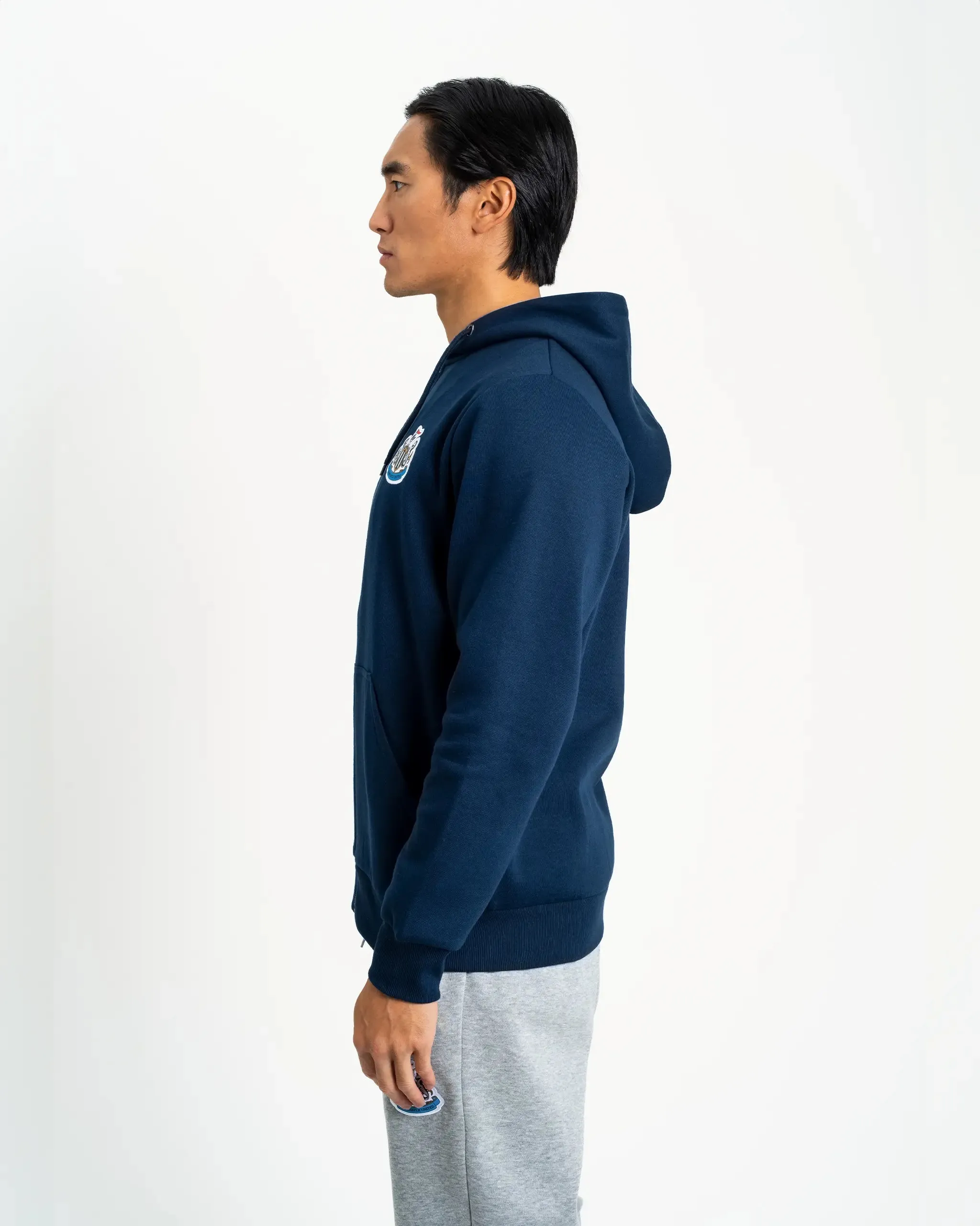Newcastle United Men's Navy Terrace Full Zip Hoodie sold by Newcastle United product image thumbnail 2