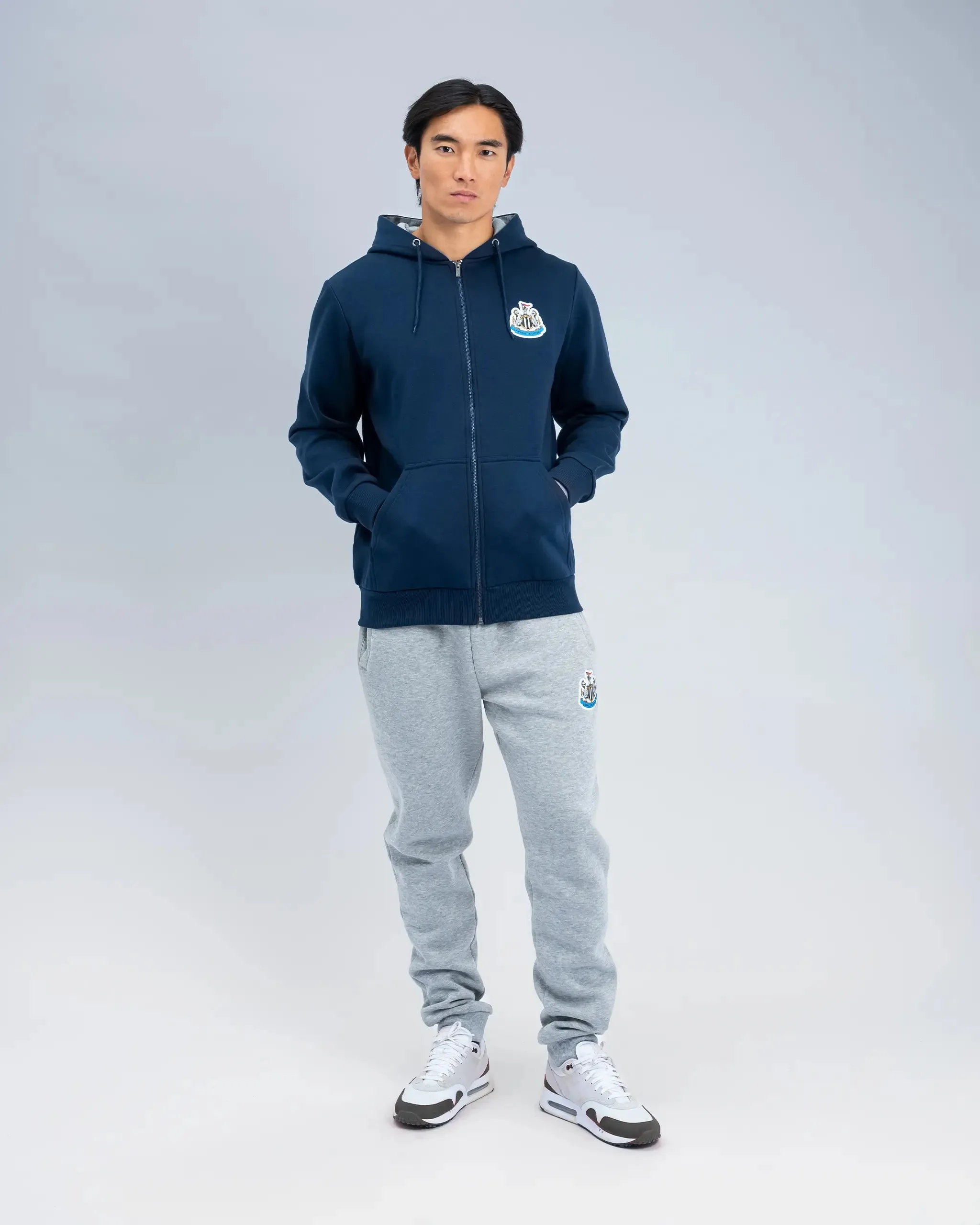 Newcastle United Men's Navy Terrace Full Zip Hoodie sold by Newcastle United
