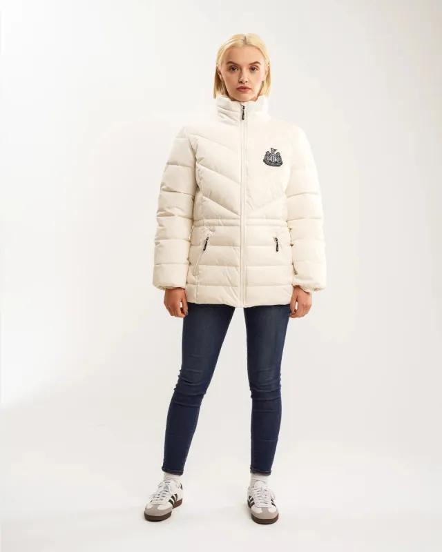Newcastle United Women's White Lightweight Jacket sold by Newcastle United