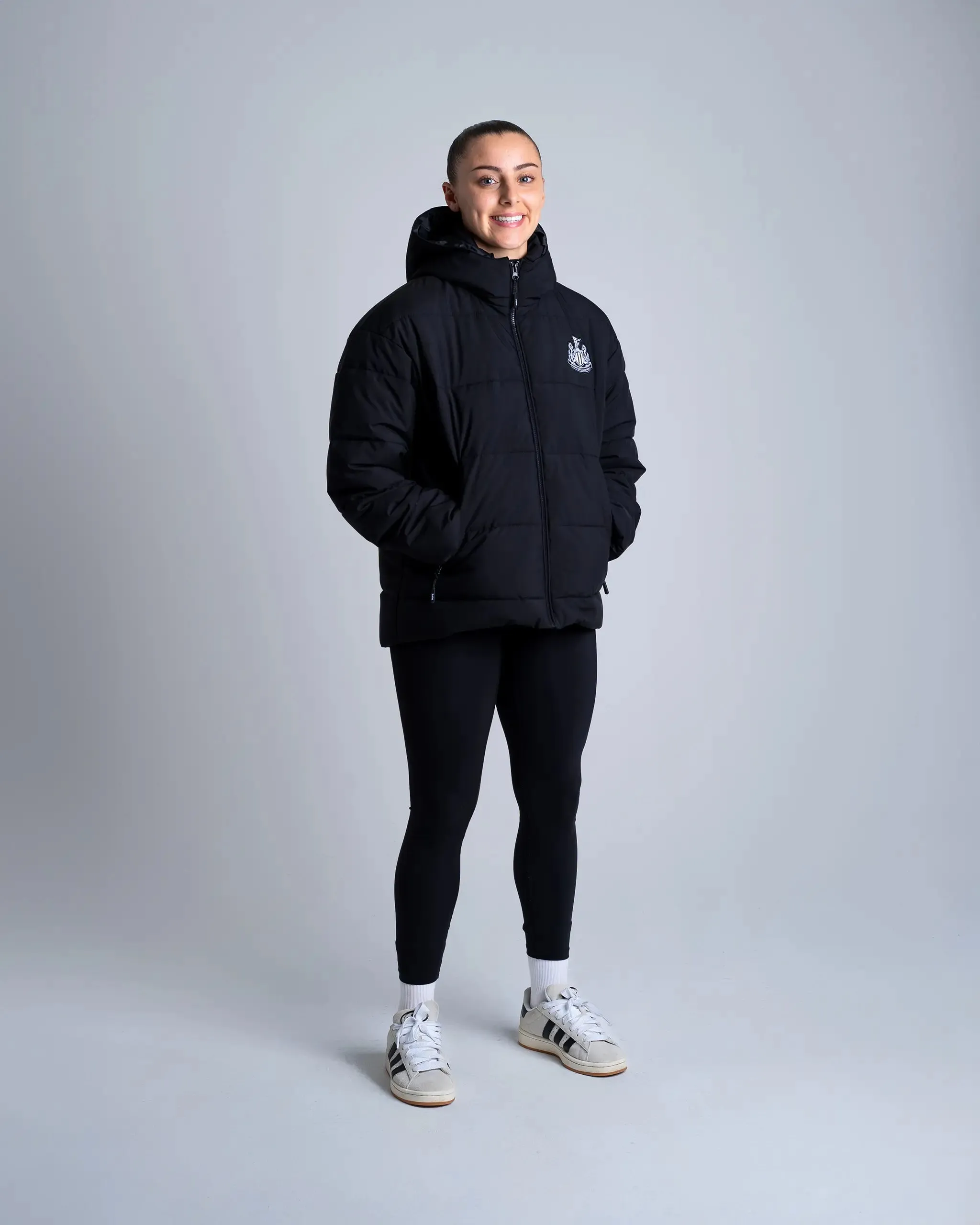 Newcastle United Women's Black Padded Jacket sold by Newcastle United product image thumbnail 3
