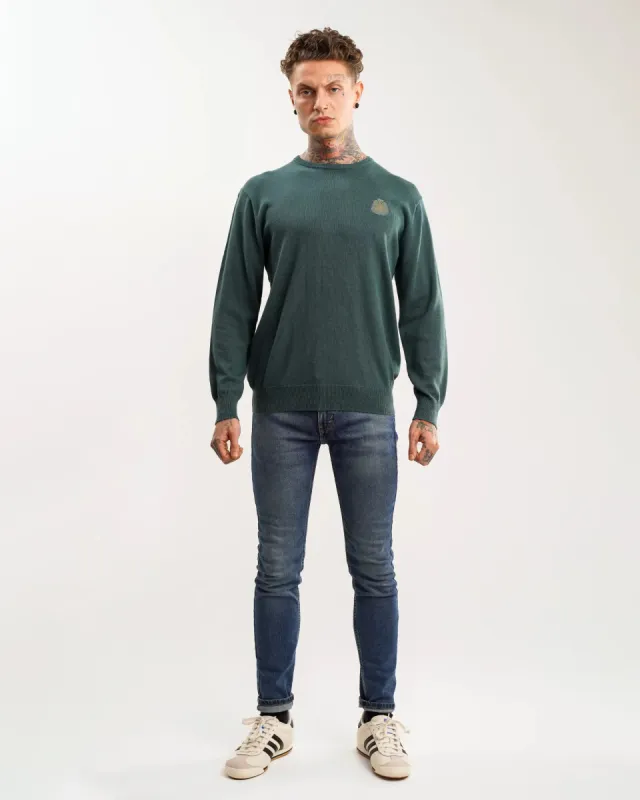 Newcastle United Men's Khaki Crew Neck Knit Sweater made by Newcastle United