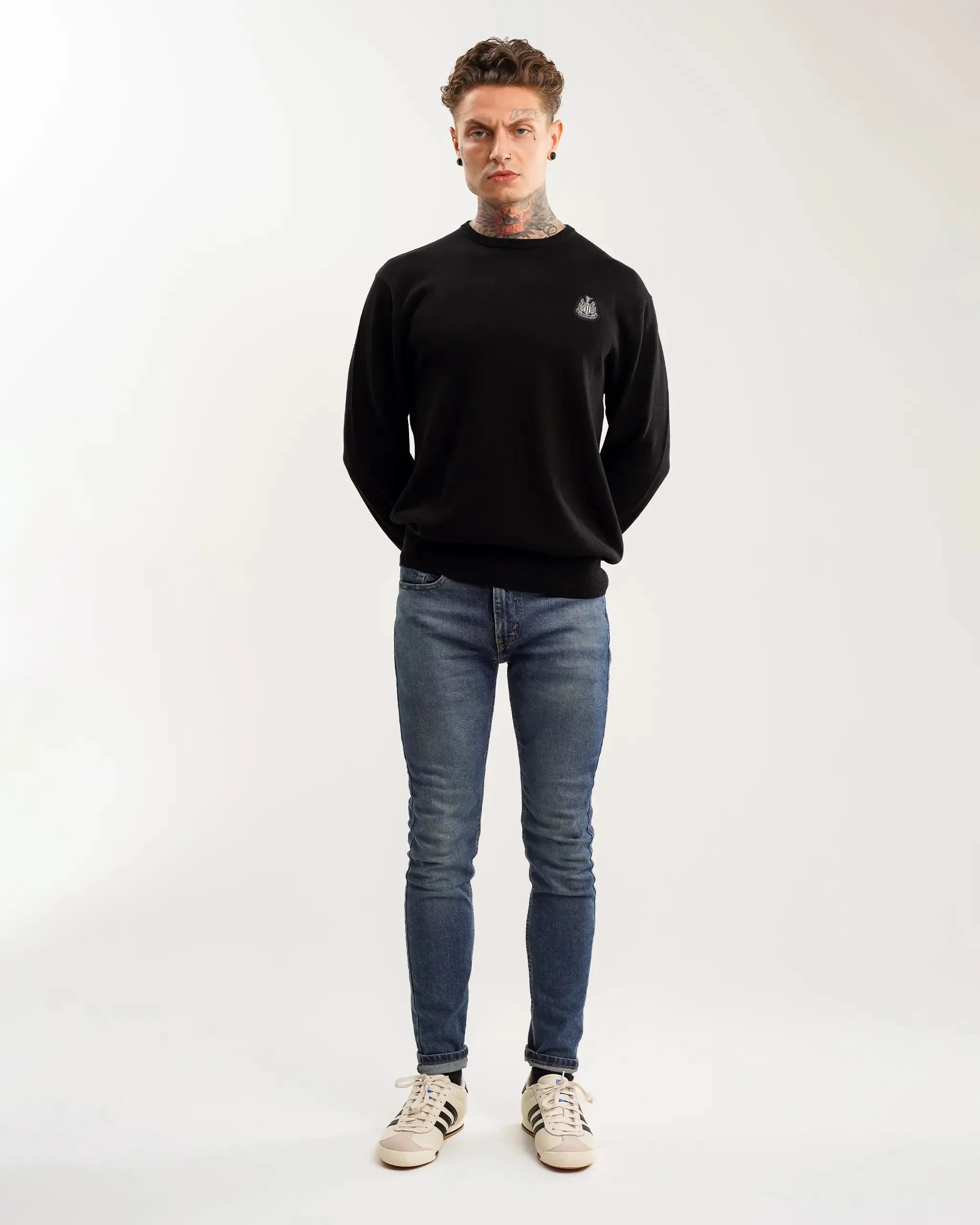Newcastle United Men's Black Crew Neck Knit Sweater sold by Newcastle United product image thumbnail 5