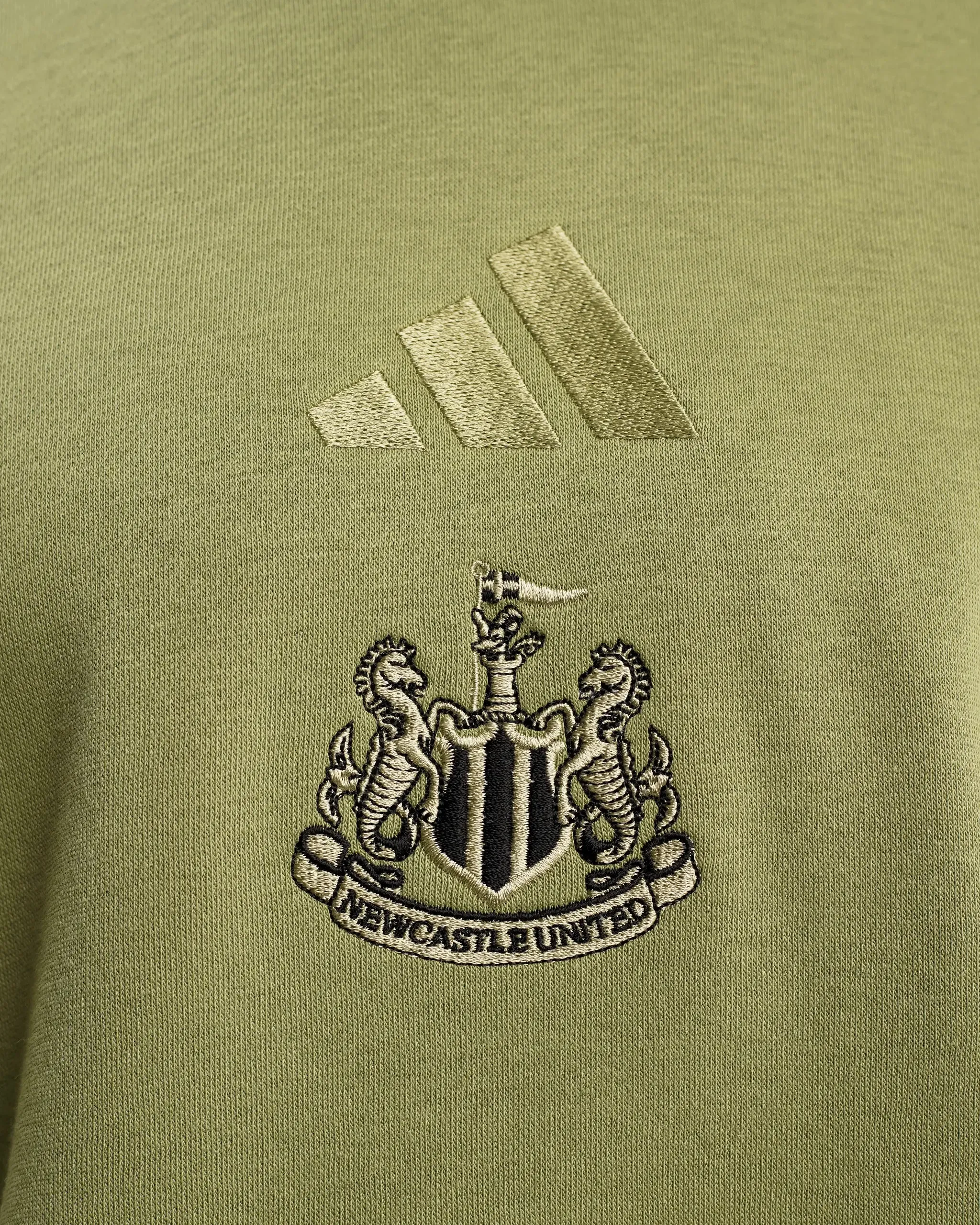 Newcastle United adidas Men's All SZN Green Fleece Hoodie sold by Newcastle United product image thumbnail 4