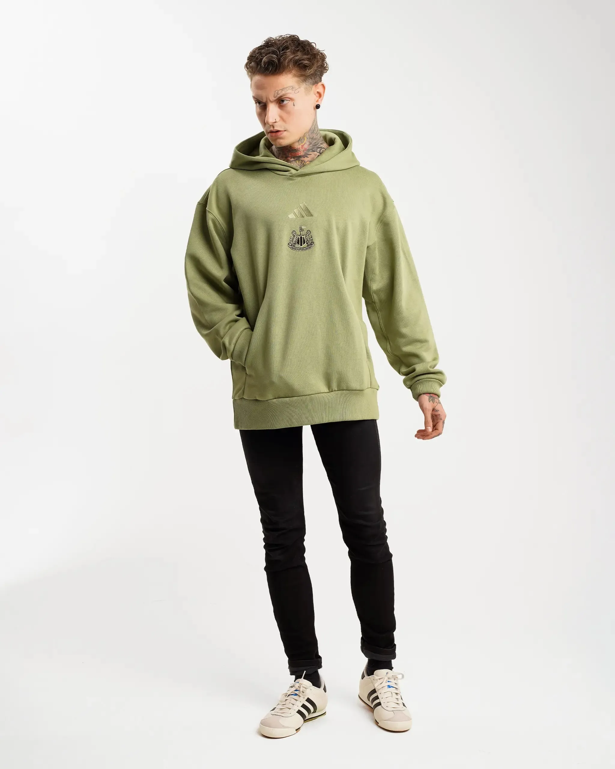 Newcastle United adidas Men's All SZN Green Fleece Hoodie sold by Newcastle United
