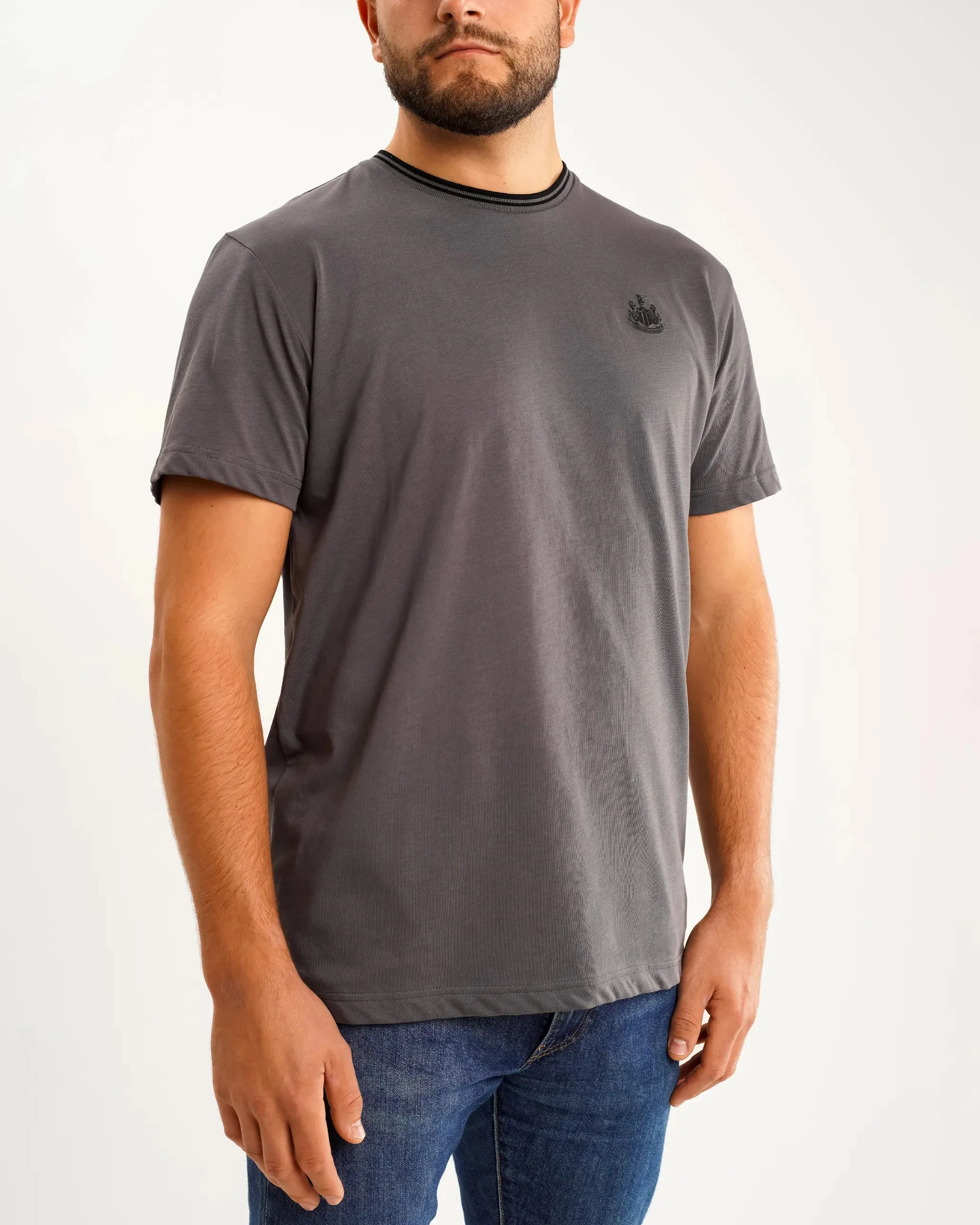 Newcastle United Men's Black Label Grey T-Shirt sold by Newcastle United product image thumbnail 2