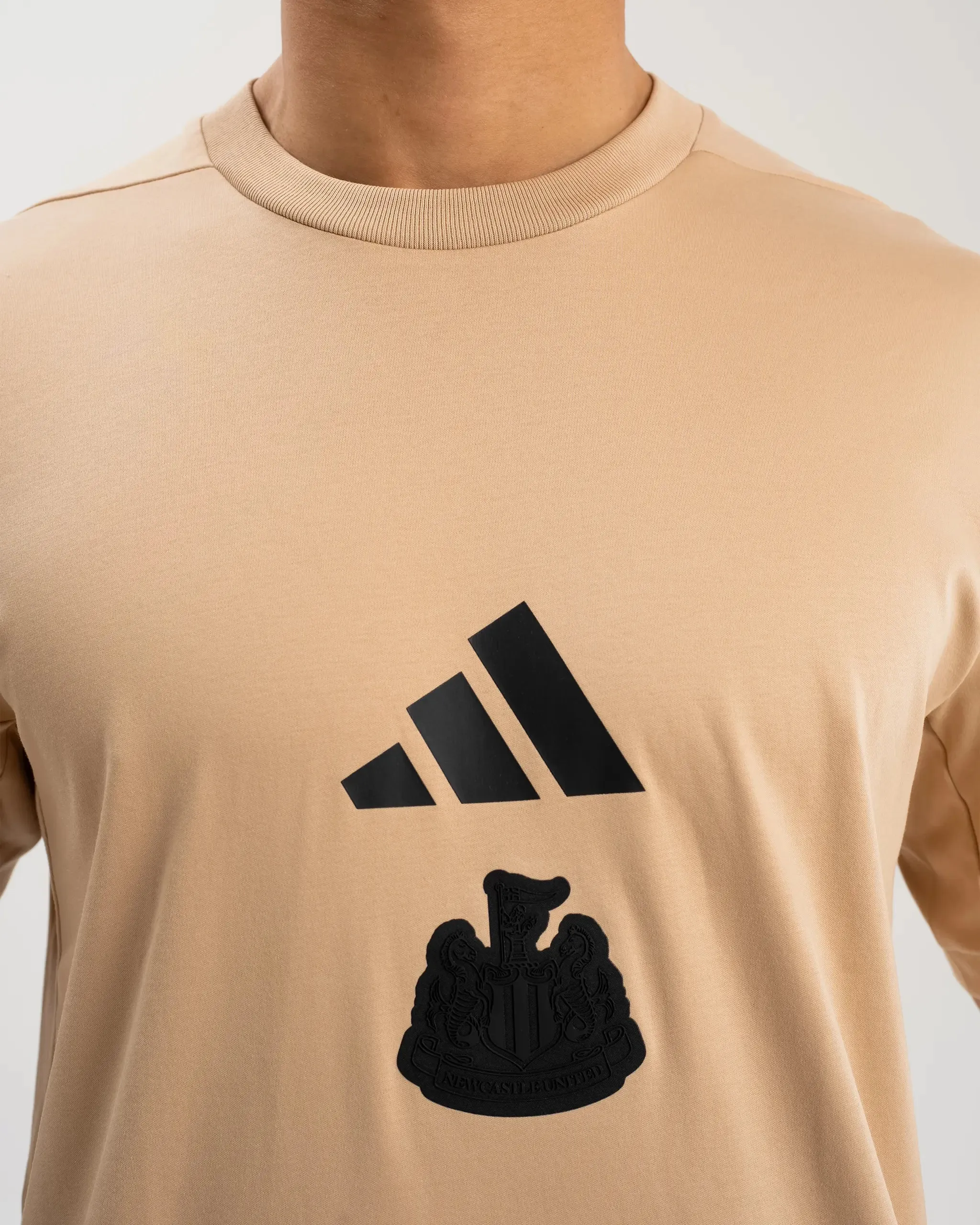 Newcastle United adidas Men's Z.N.E. Beige T-Shirt sold by Newcastle United product image thumbnail 3