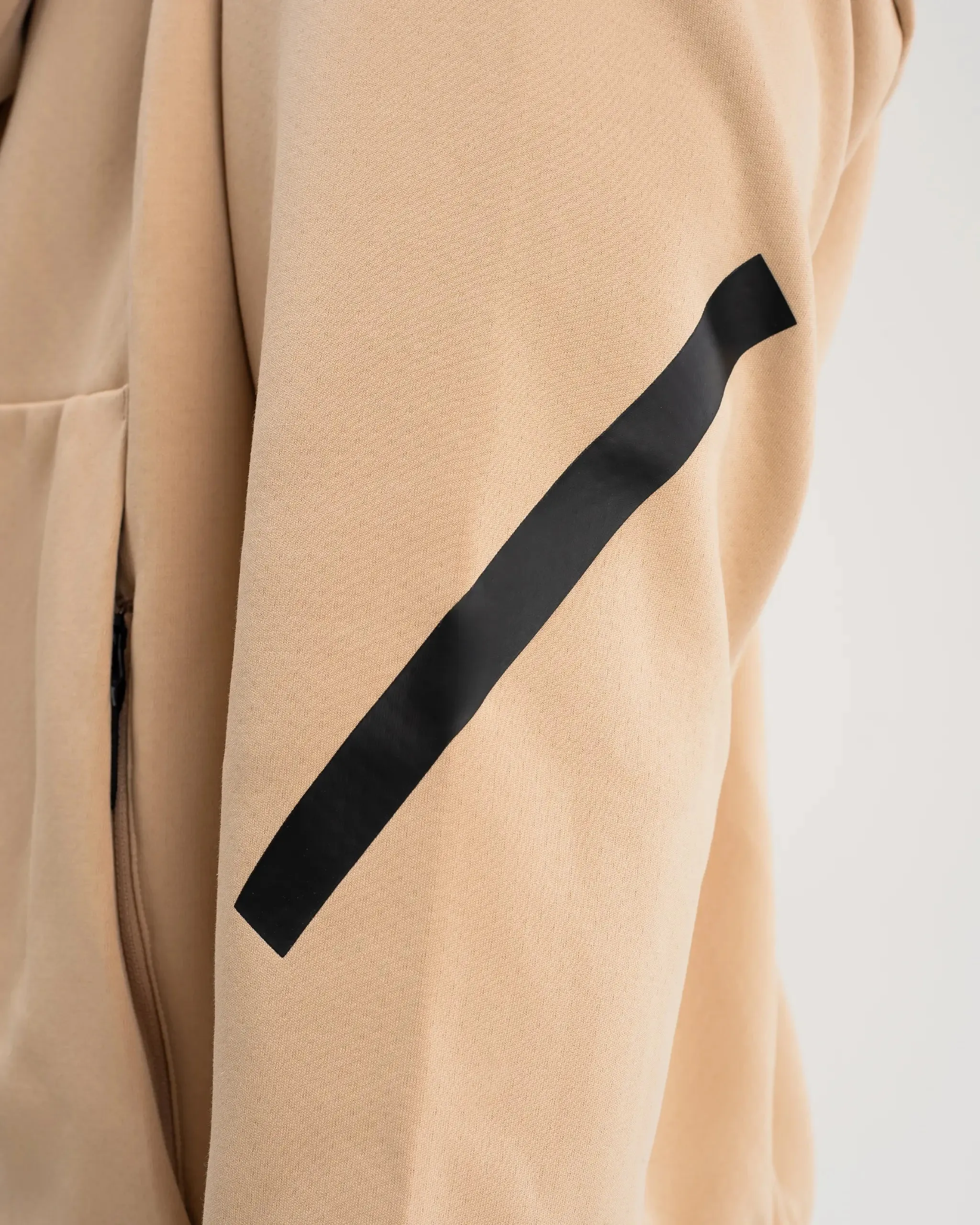 Newcastle United adidas Men's Z.N.E. Beige Full Zip Hoodie sold by Newcastle United product image thumbnail 4